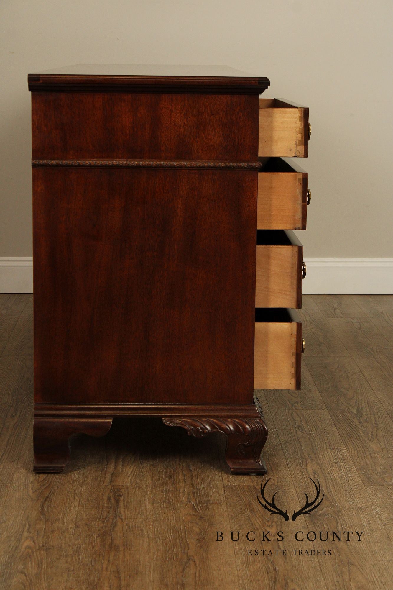 Henredon Chippendale Style Cherry Long Dresser