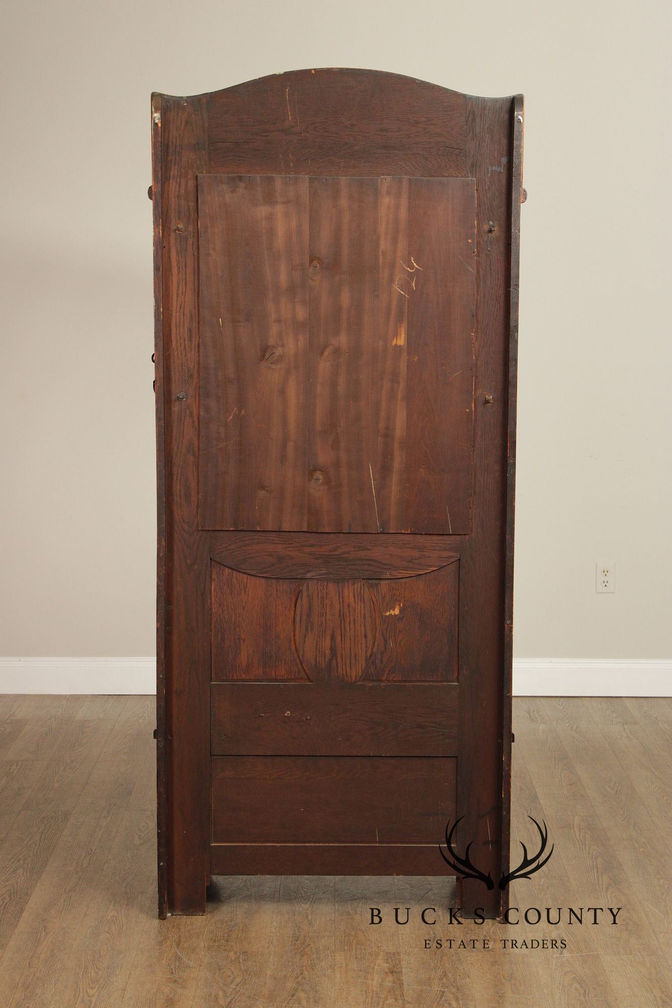 Antique Victorian Carved Oak Hall Tree