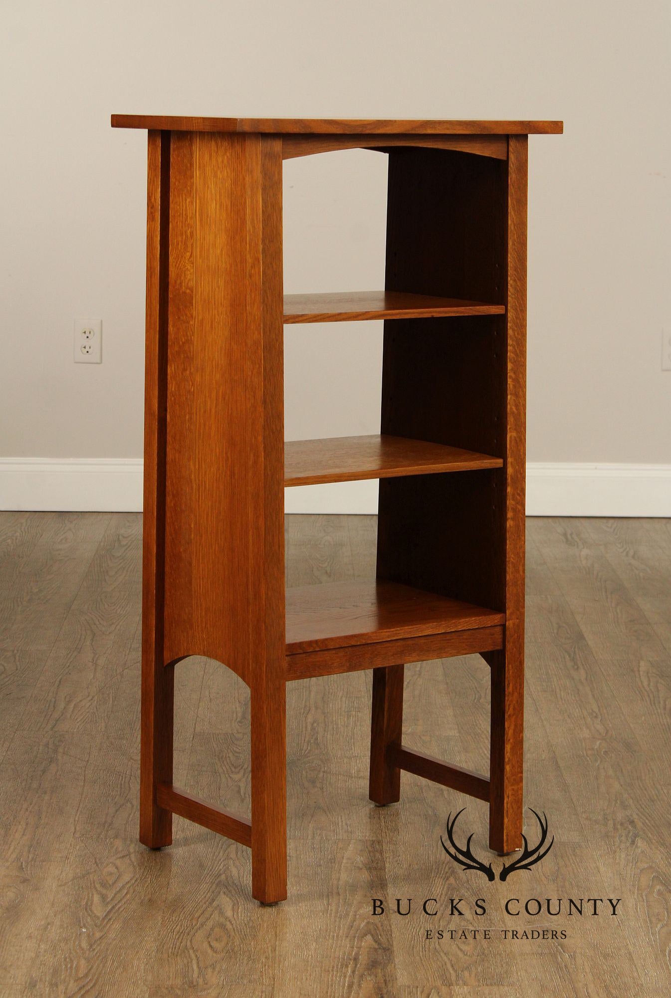 Stickley Mission Collection Oak Harvey Ellis Magazine Stand Bookcase