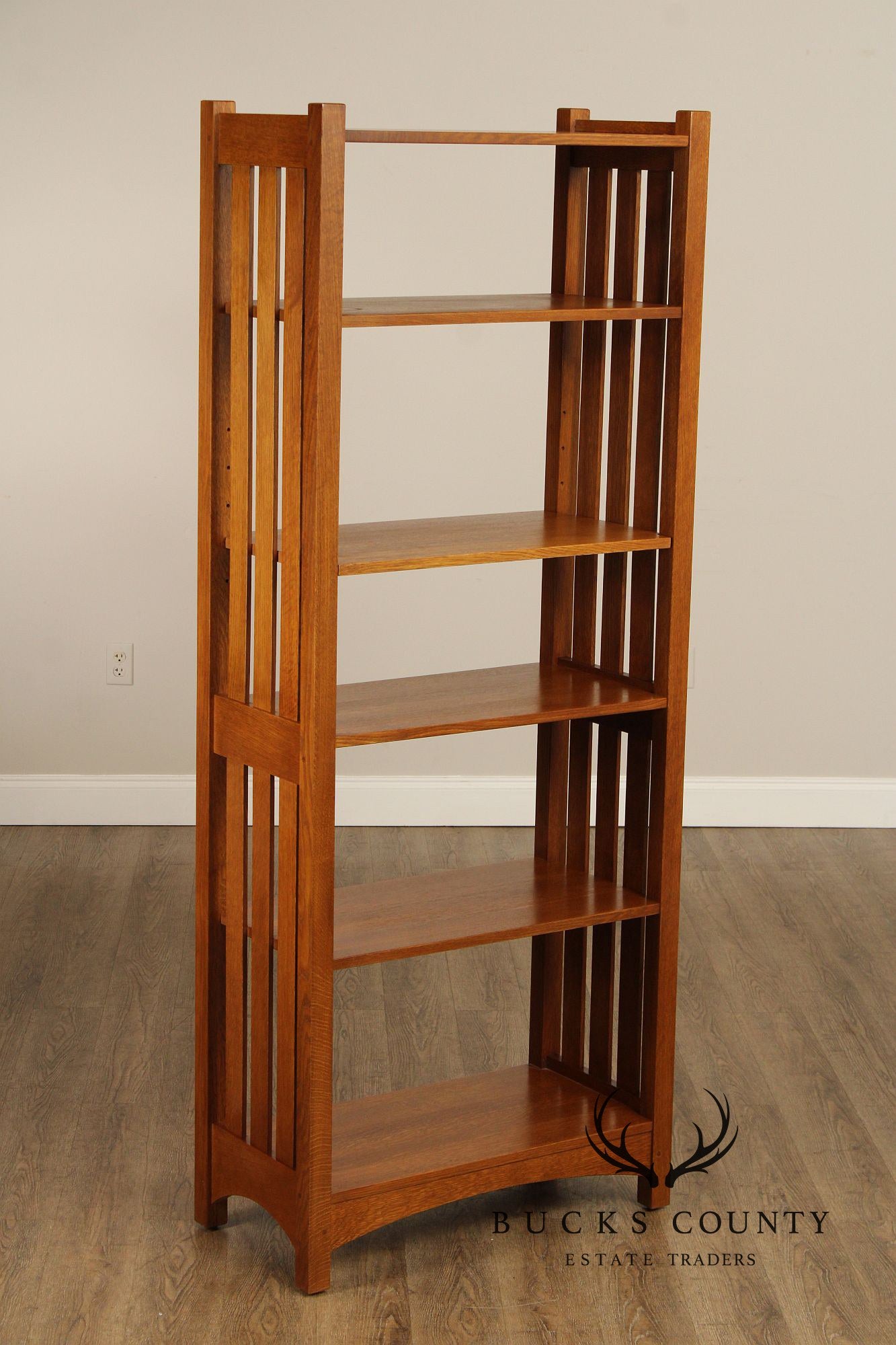 Stickley Mission Collection Oak Livingroom Etagere Bookcase