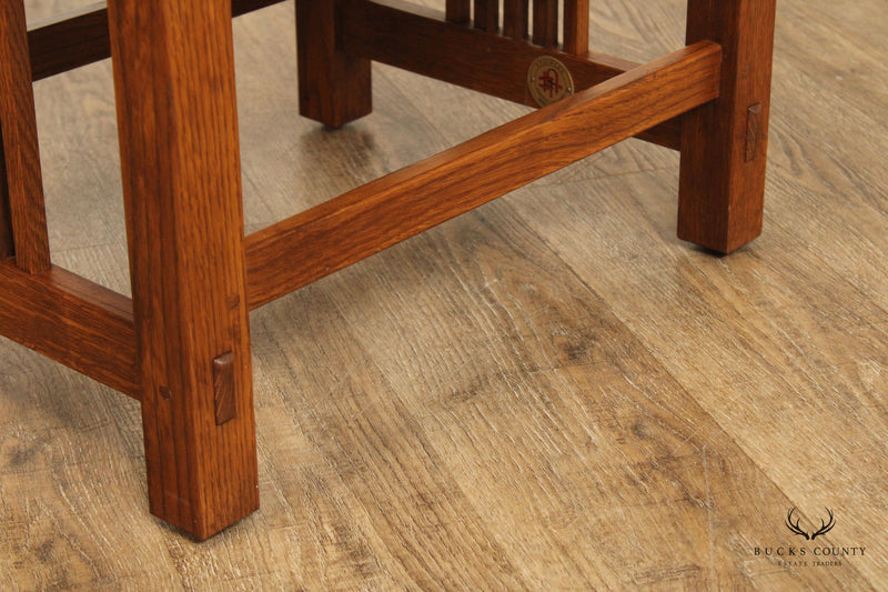 Stickley Mission Collection Oak Spindle Footstool