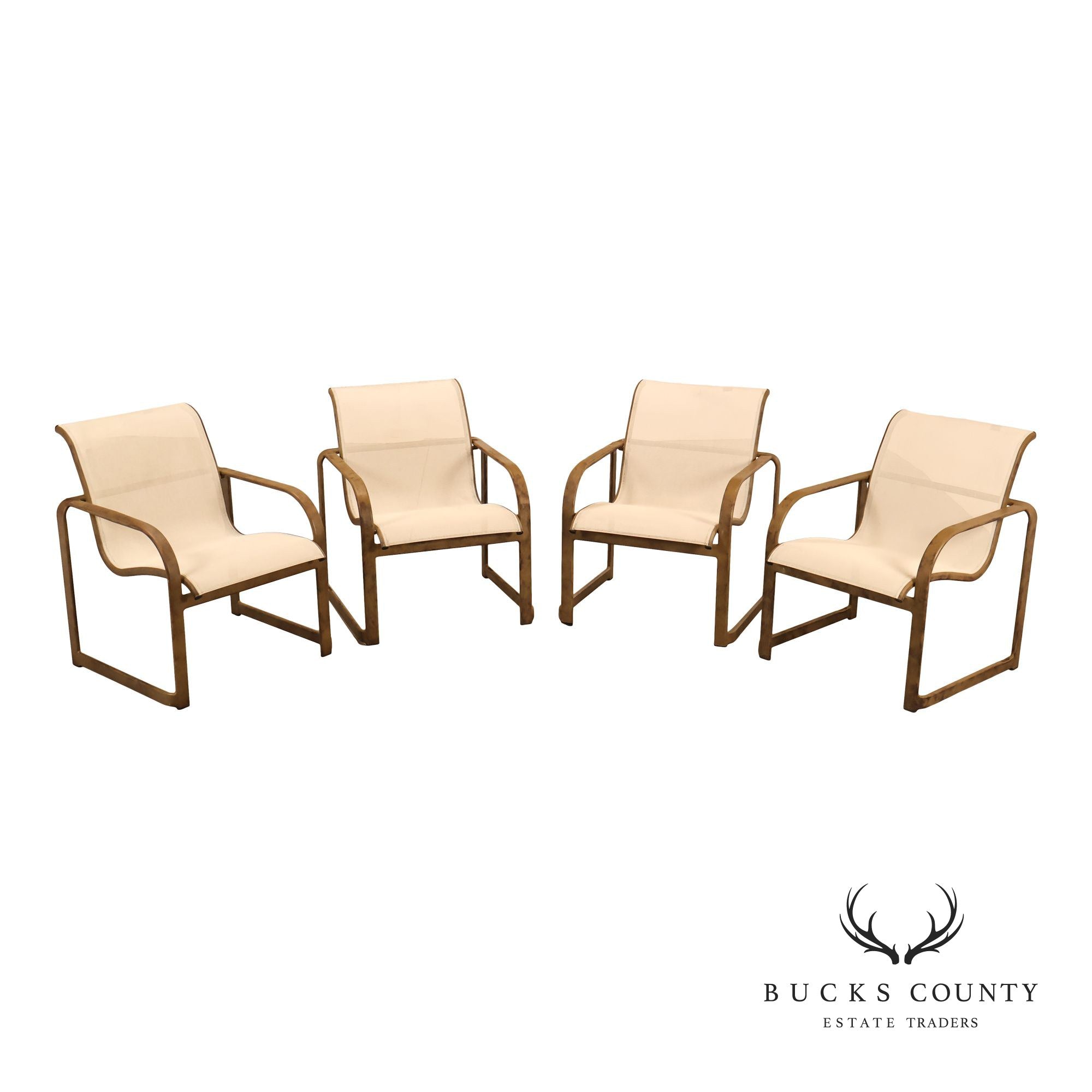 Brown Jordan Quantum Set of Four Outdoor Patio Dining Chairs