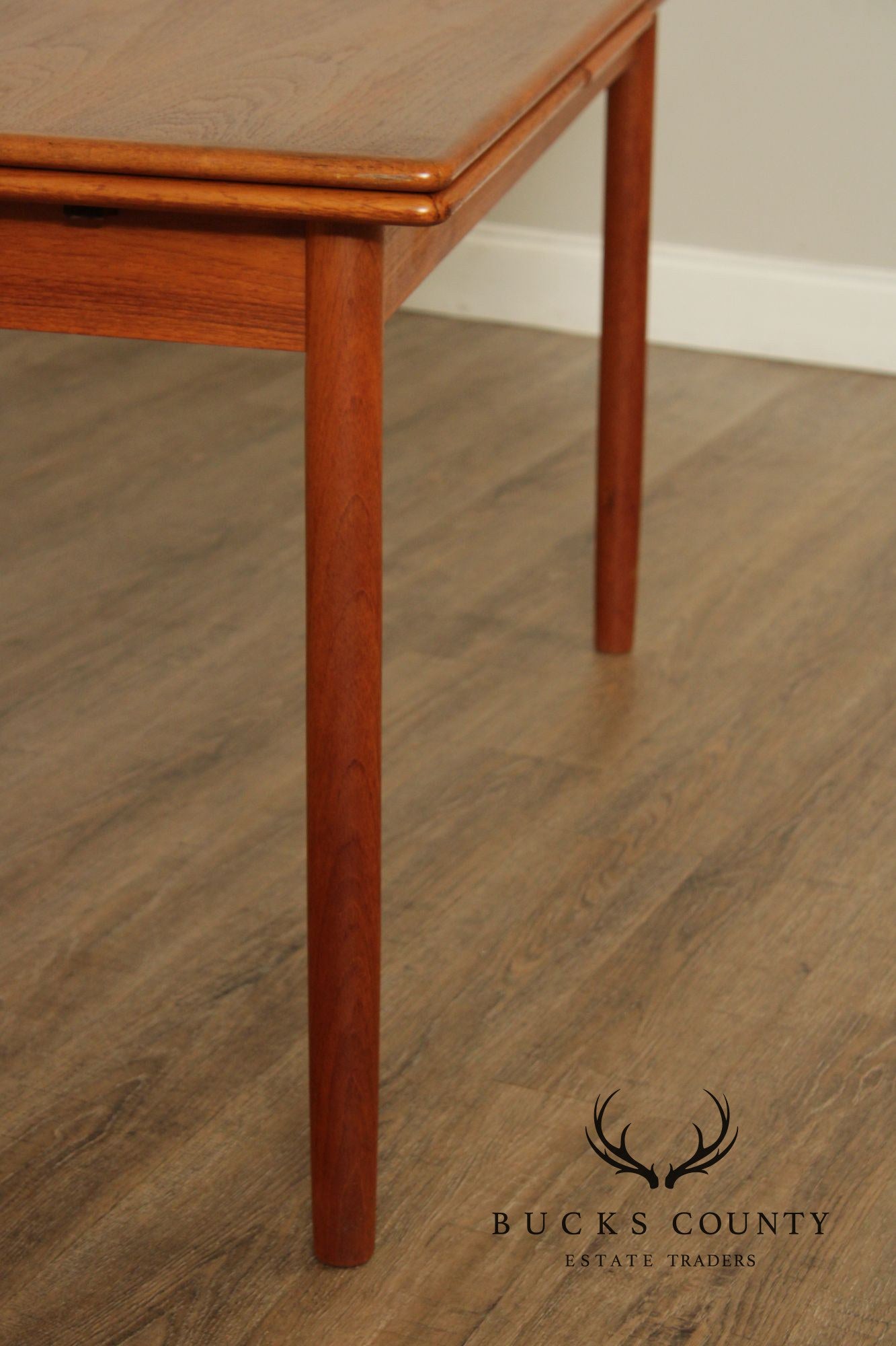 Danish Modern Teak Expandable Dining Table