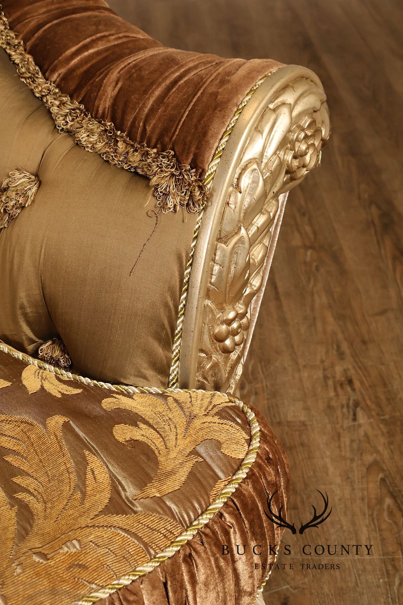 Italian Renaissance Style Upholstered Club Chair