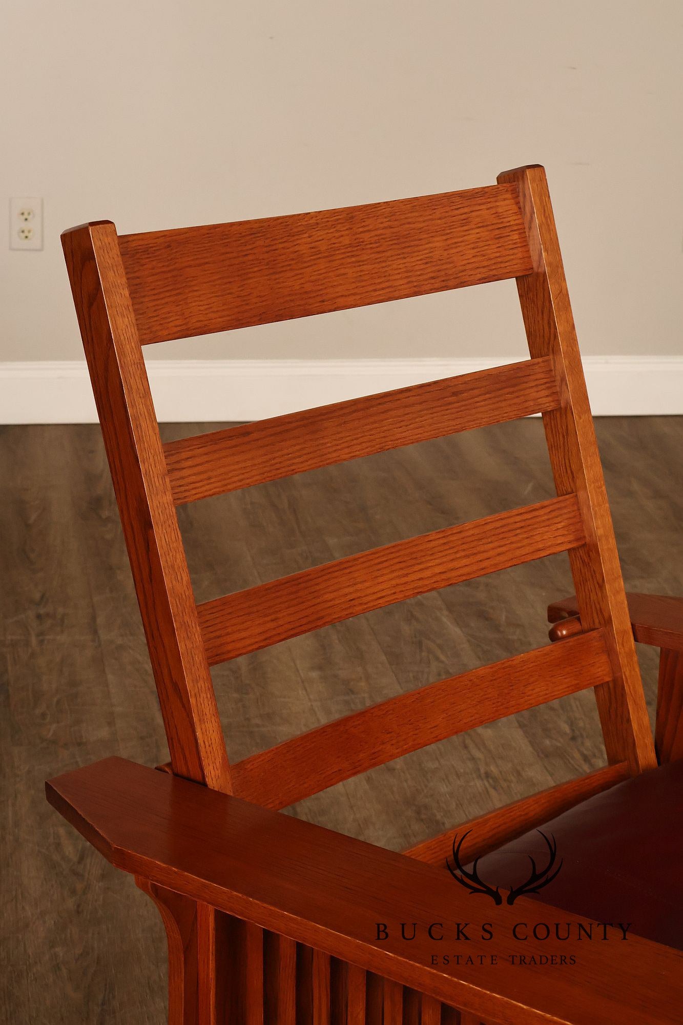 Bassett Furniture Mission Style Oak Morris Chair