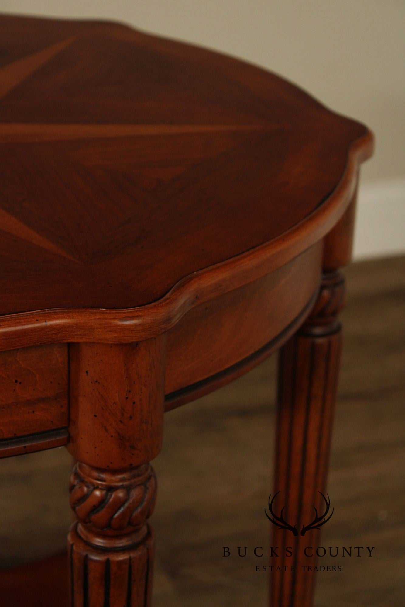 Butler 'Bainbridge' Inlaid Two-Tier Side Table