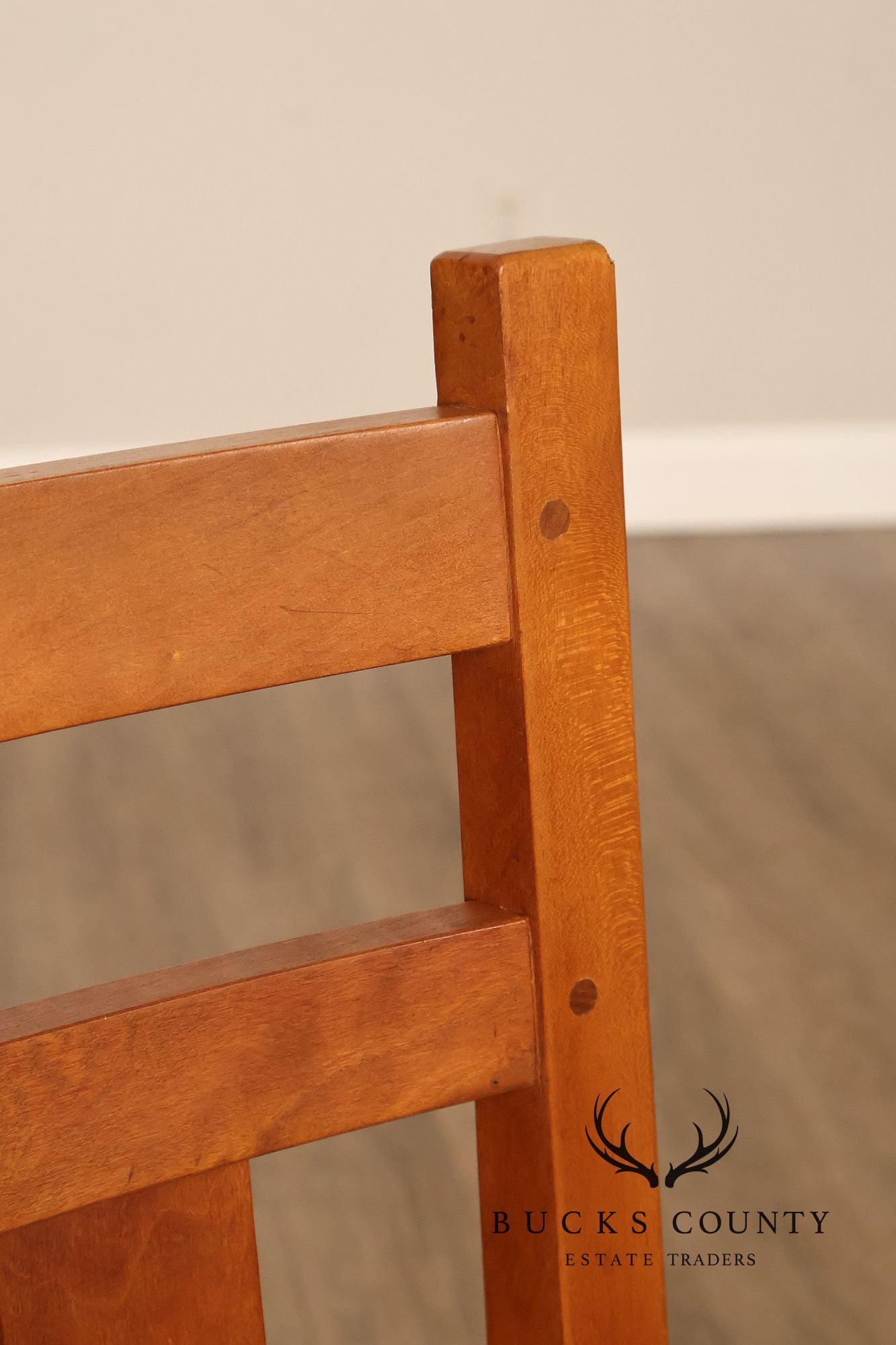 Stickley Cherry Harvey Ellis Mission Collection Pair Of Dining Chairs