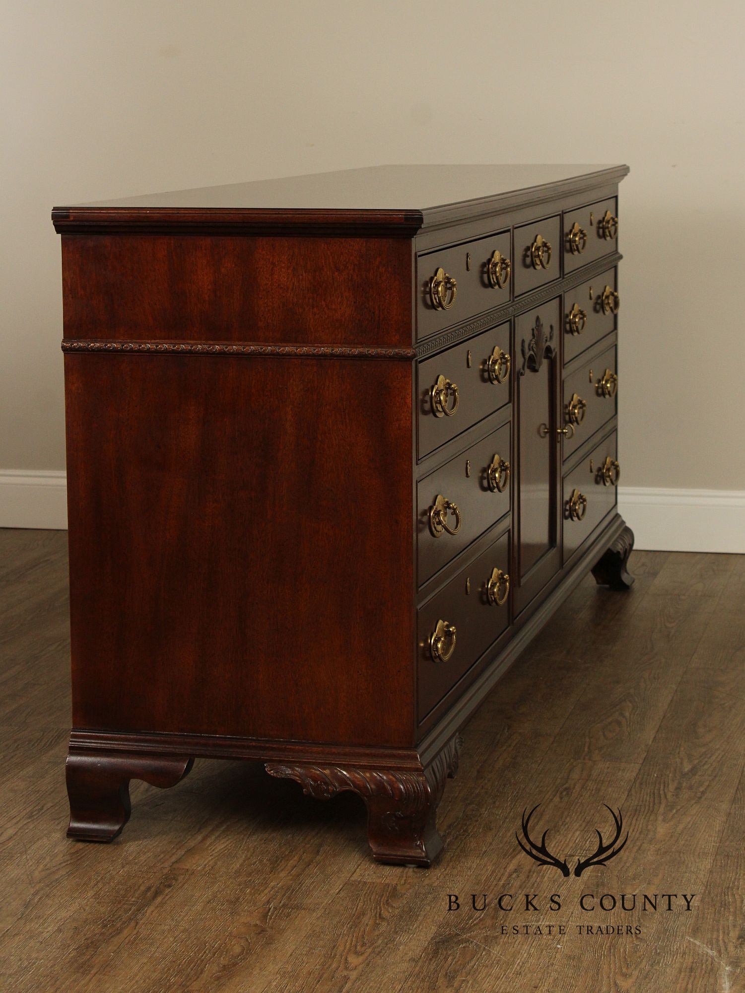 Henredon Chippendale Style Cherry Long Dresser