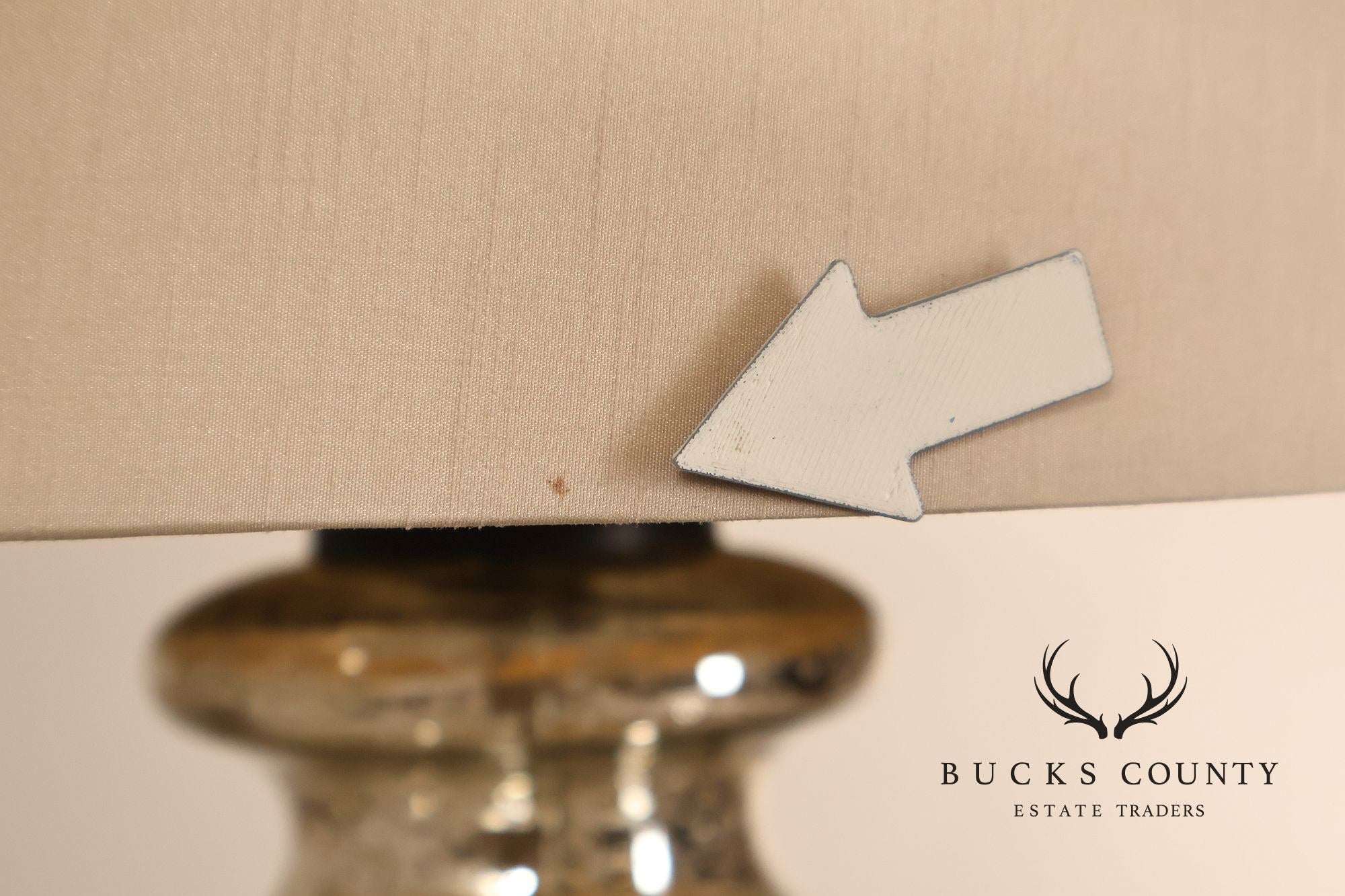 Contemporary Mercury Glass Table Lamp