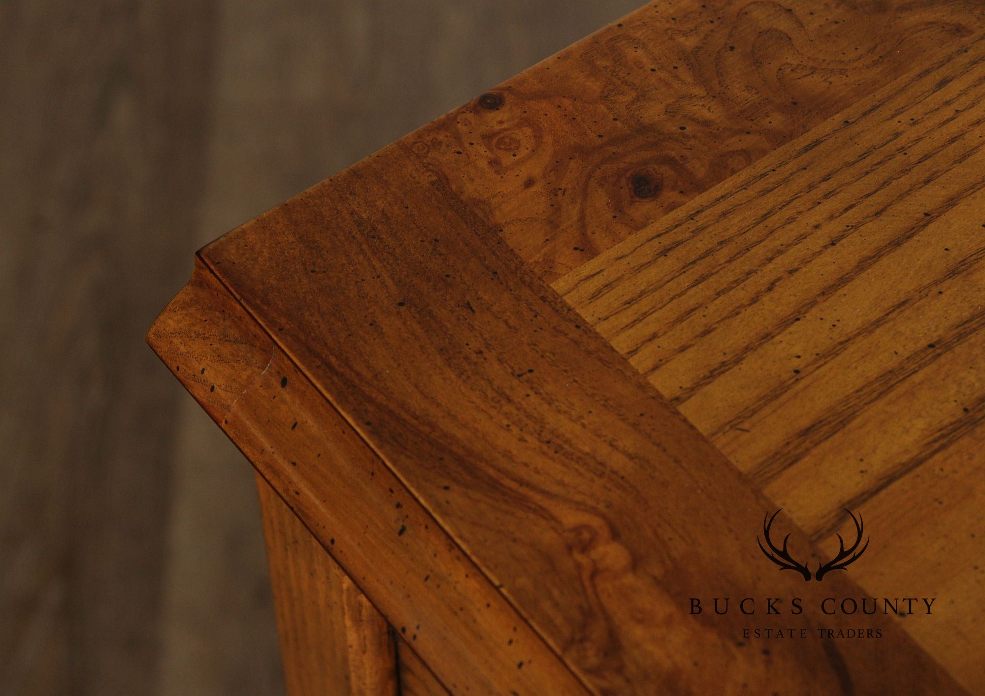 Baker Queen Traditional Oak And Walnut Sideboard Buffet