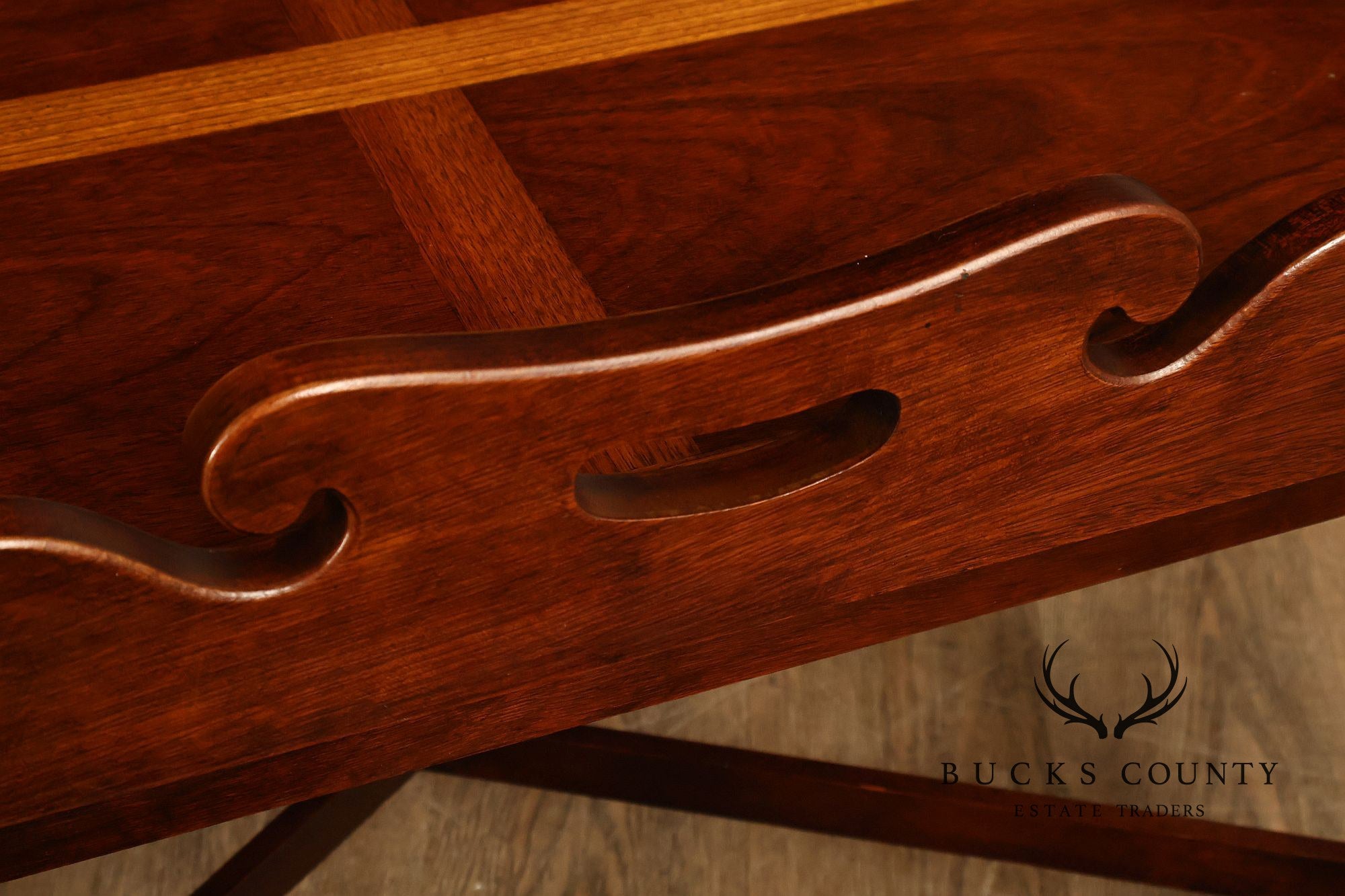 Chippendale Style Mahogany Butler's Tray Table