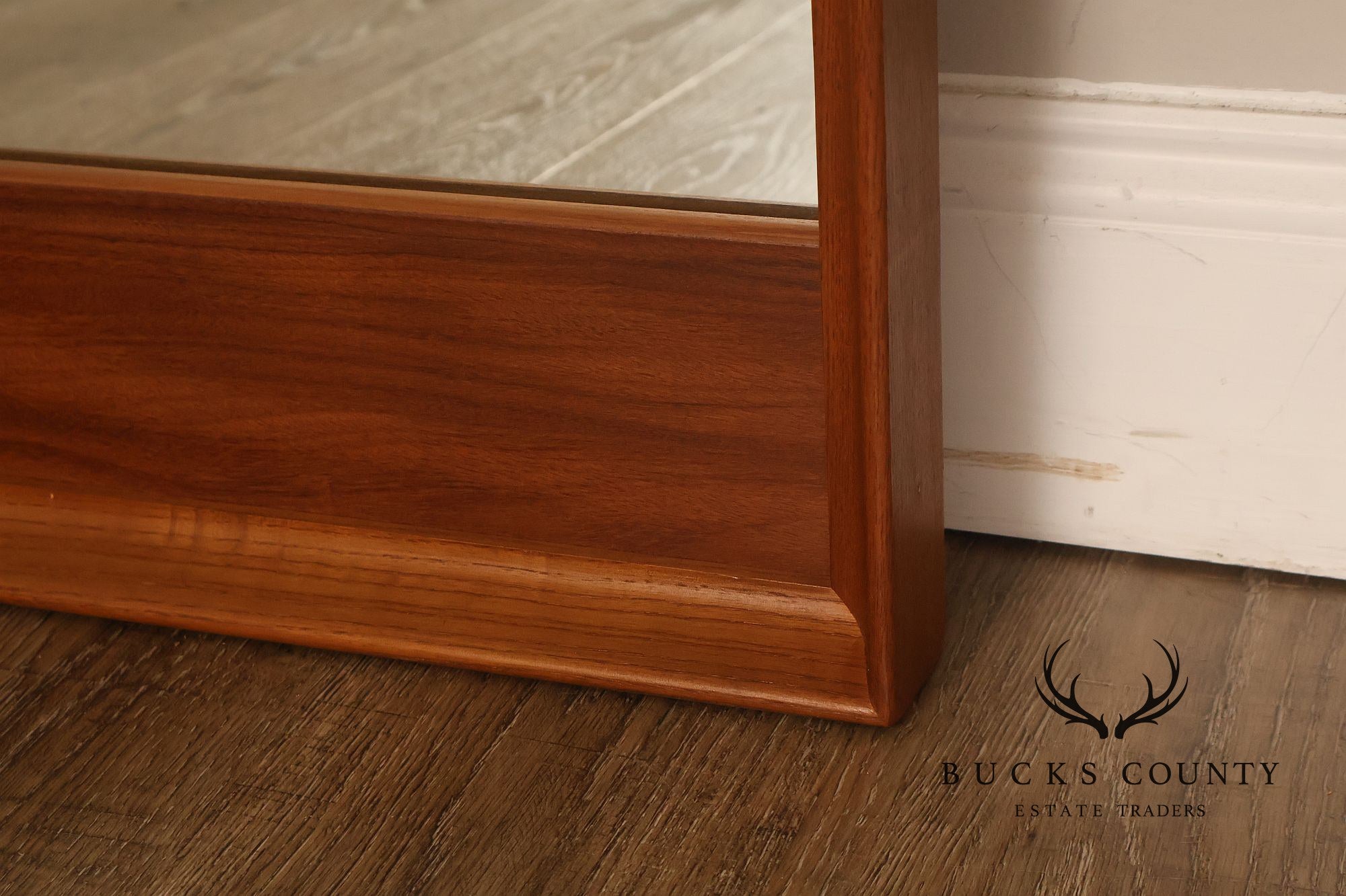 Danish Modern Vintage Teak Wall Mirror