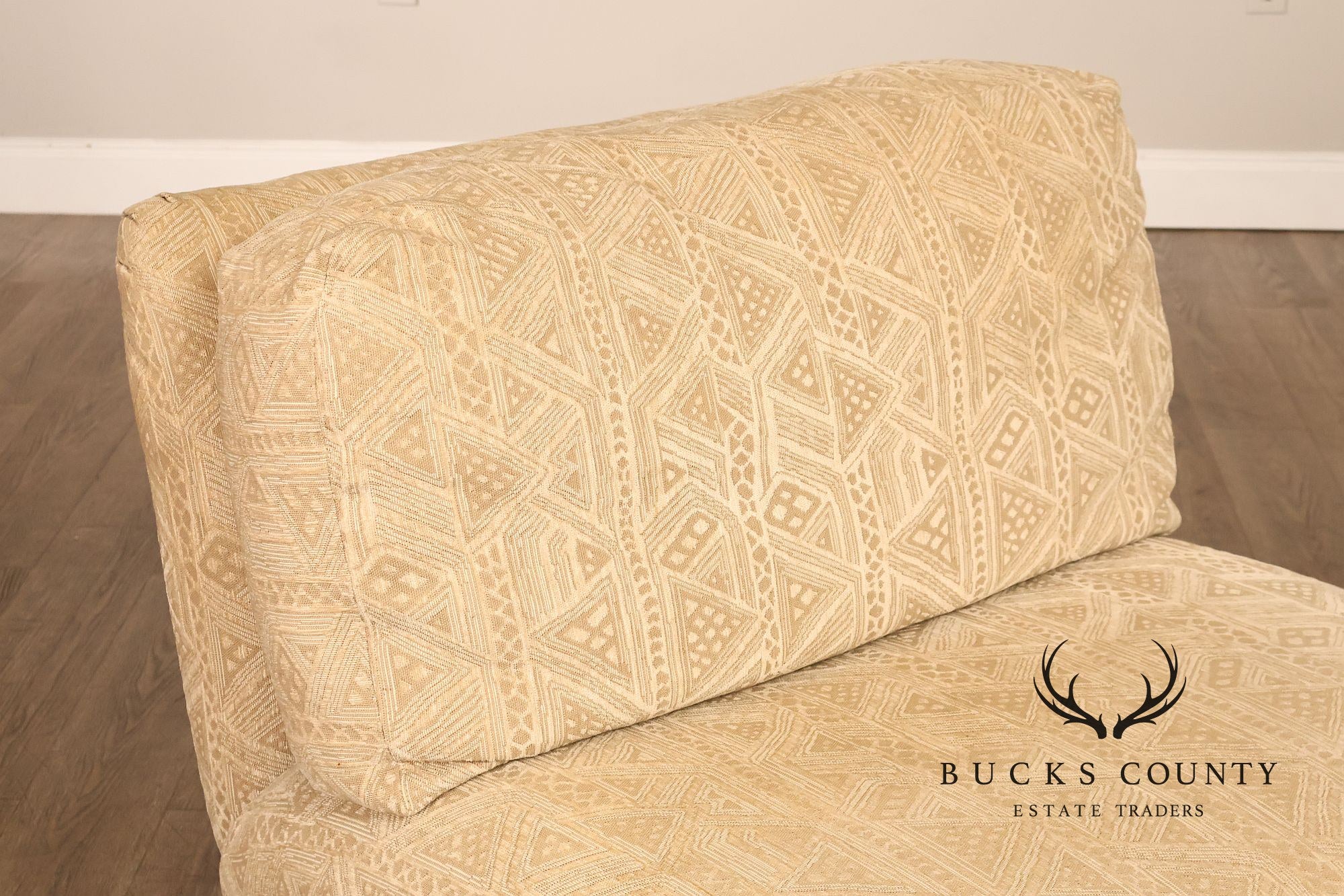 Henredon Upholstered Lounge Chair With Ottoman