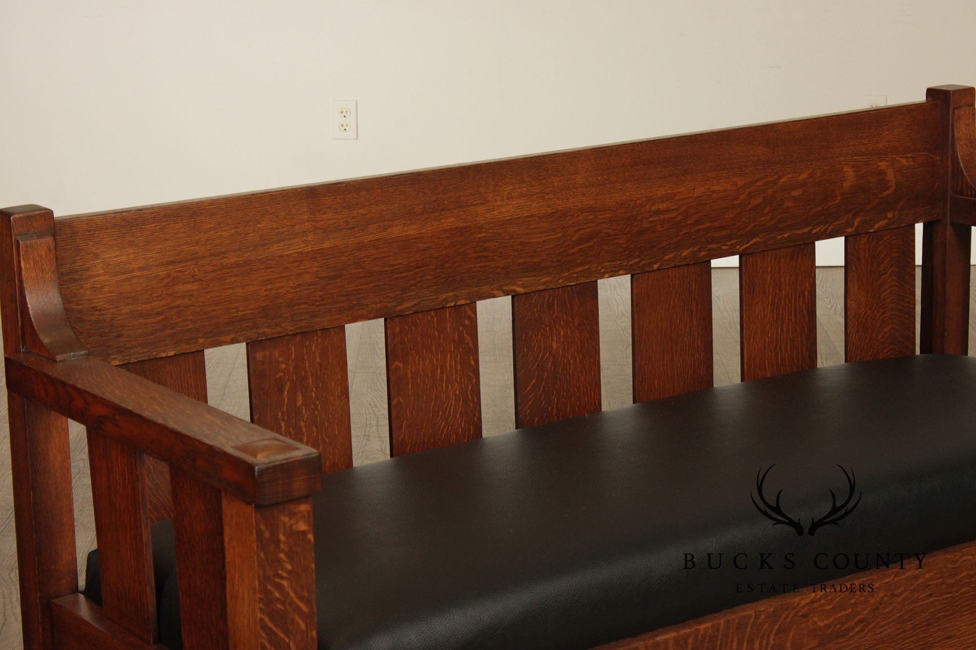 Lifetime Furniture Antique Mission Oak Sofa Settle