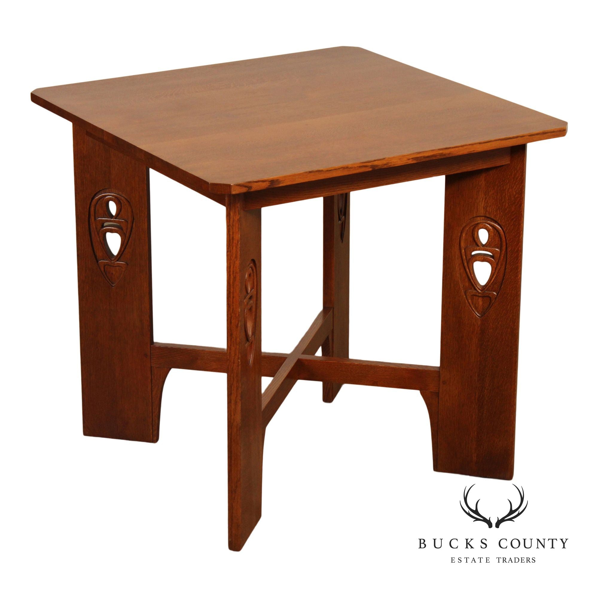 Stickley Mission Collection Oak Argyle Street Bistro Table