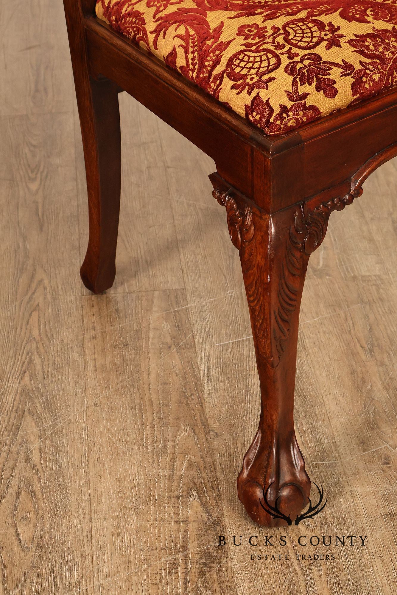 Lexington Furniture Chippendale Style Mahogany Carved Set Of Four Dining Chairs