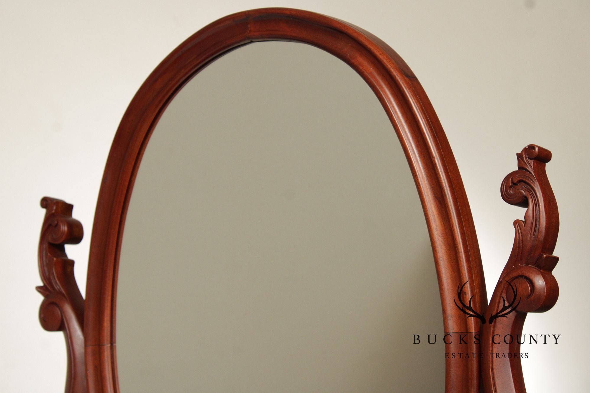 Victorian Style Vintage Mahogany Dresser Mirror