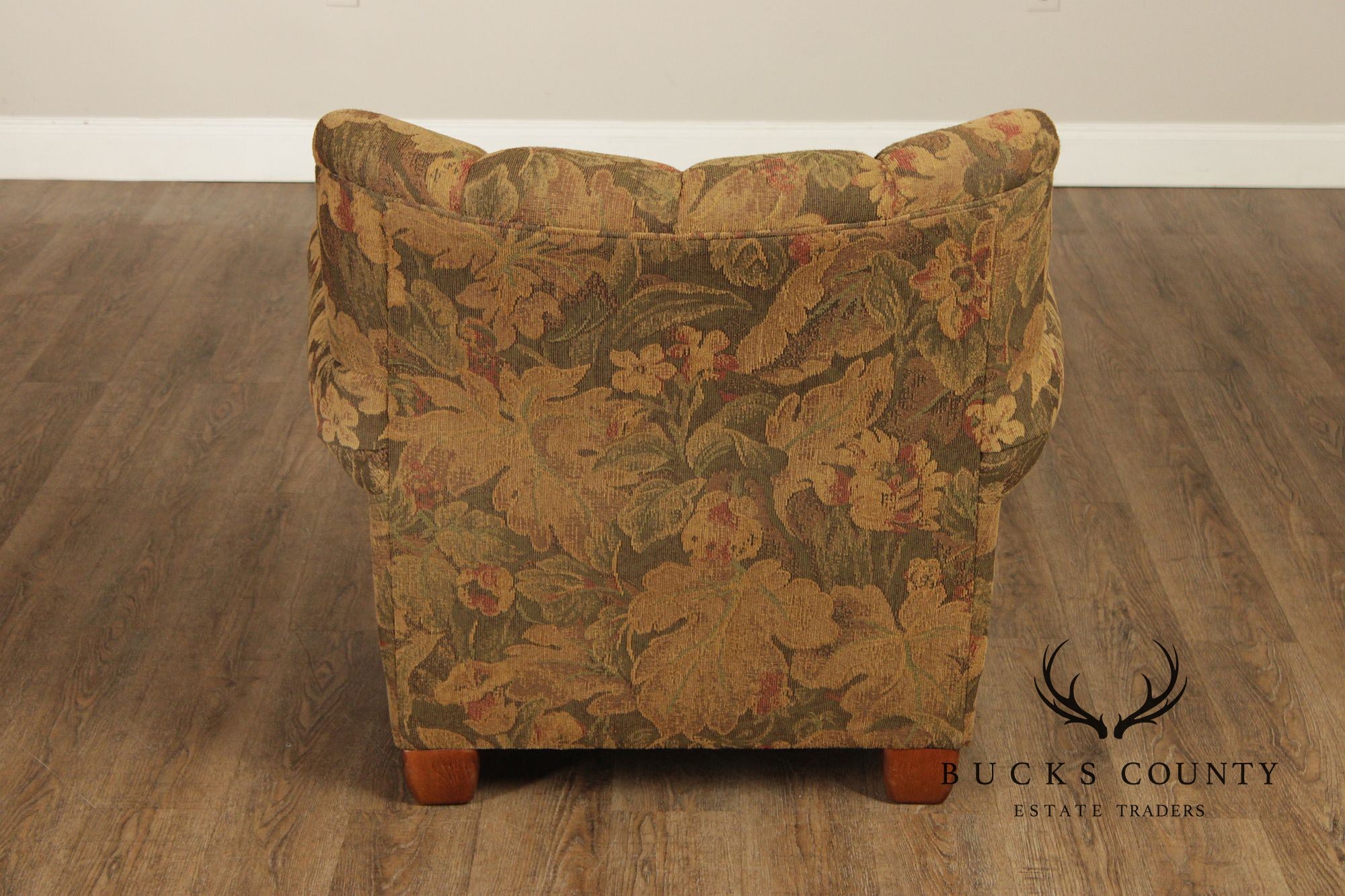 Thomasville Channel-Back Upholstered  Lounge Chair