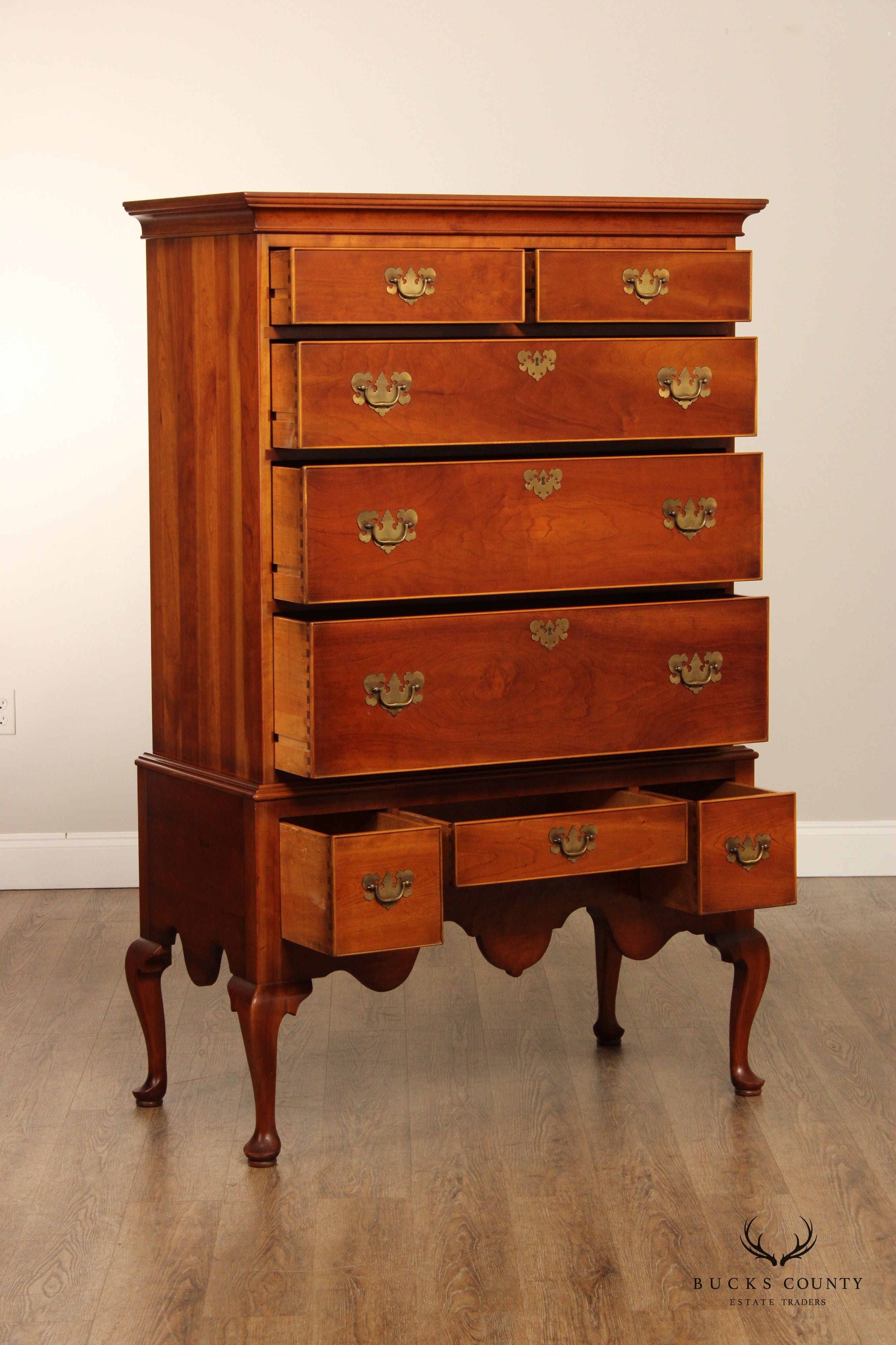 Stickley Cherry Valley Queen Anne Style Highboy Chest