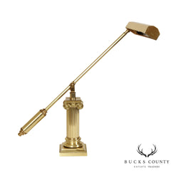 Traditional Decorative Long Arm Adjustable Brass Piano Lamp