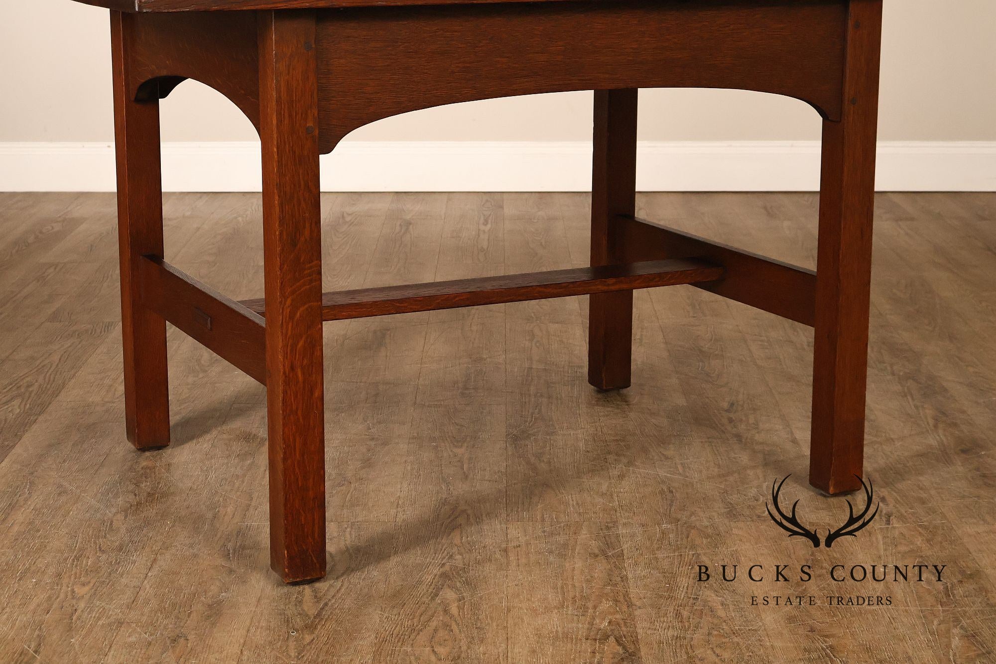 Antique L. & J.G. Stickley Mission Oak Library Table