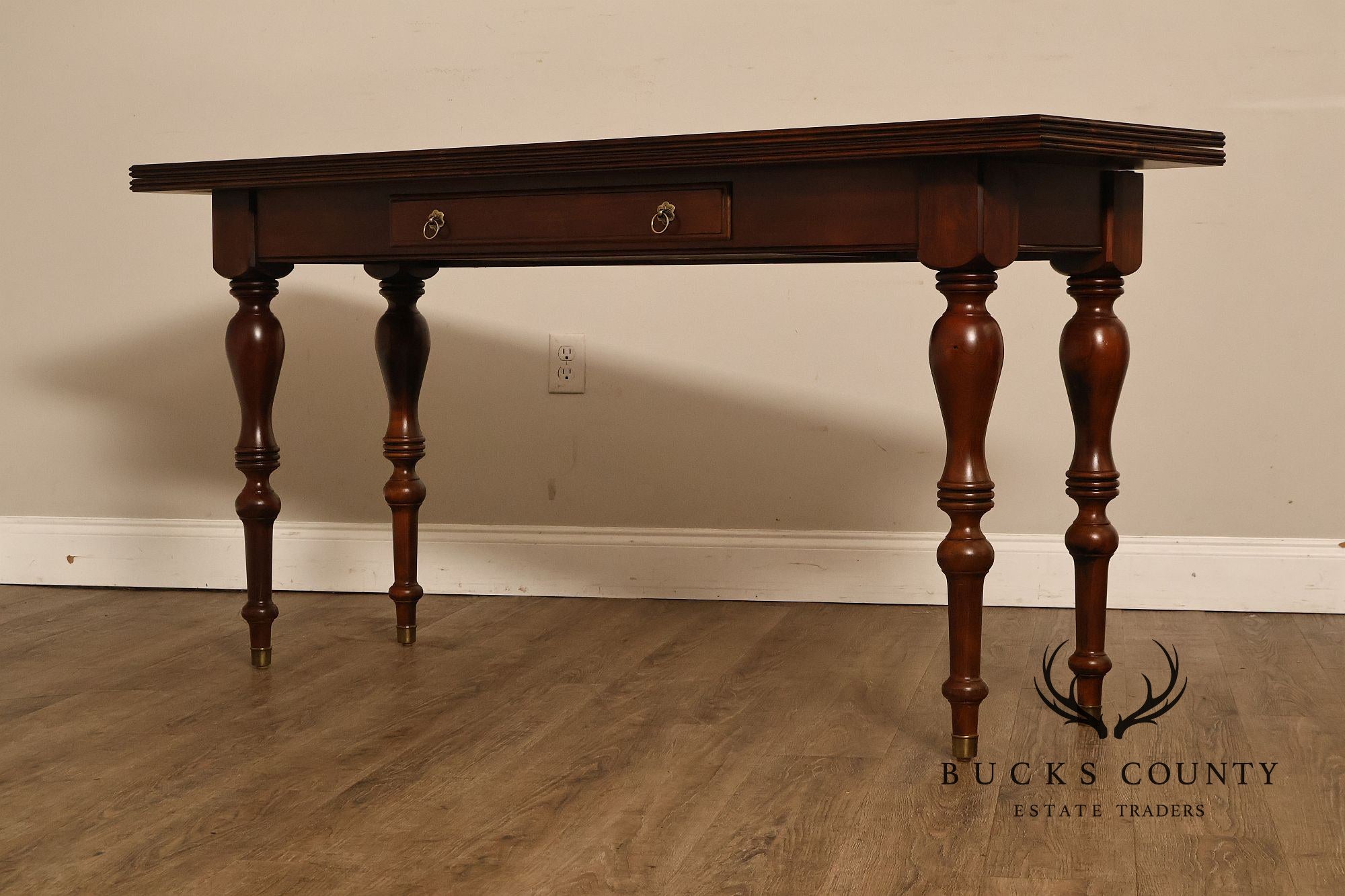 Ethan Allen British Classics Cherry Flip Top Console Dining Table