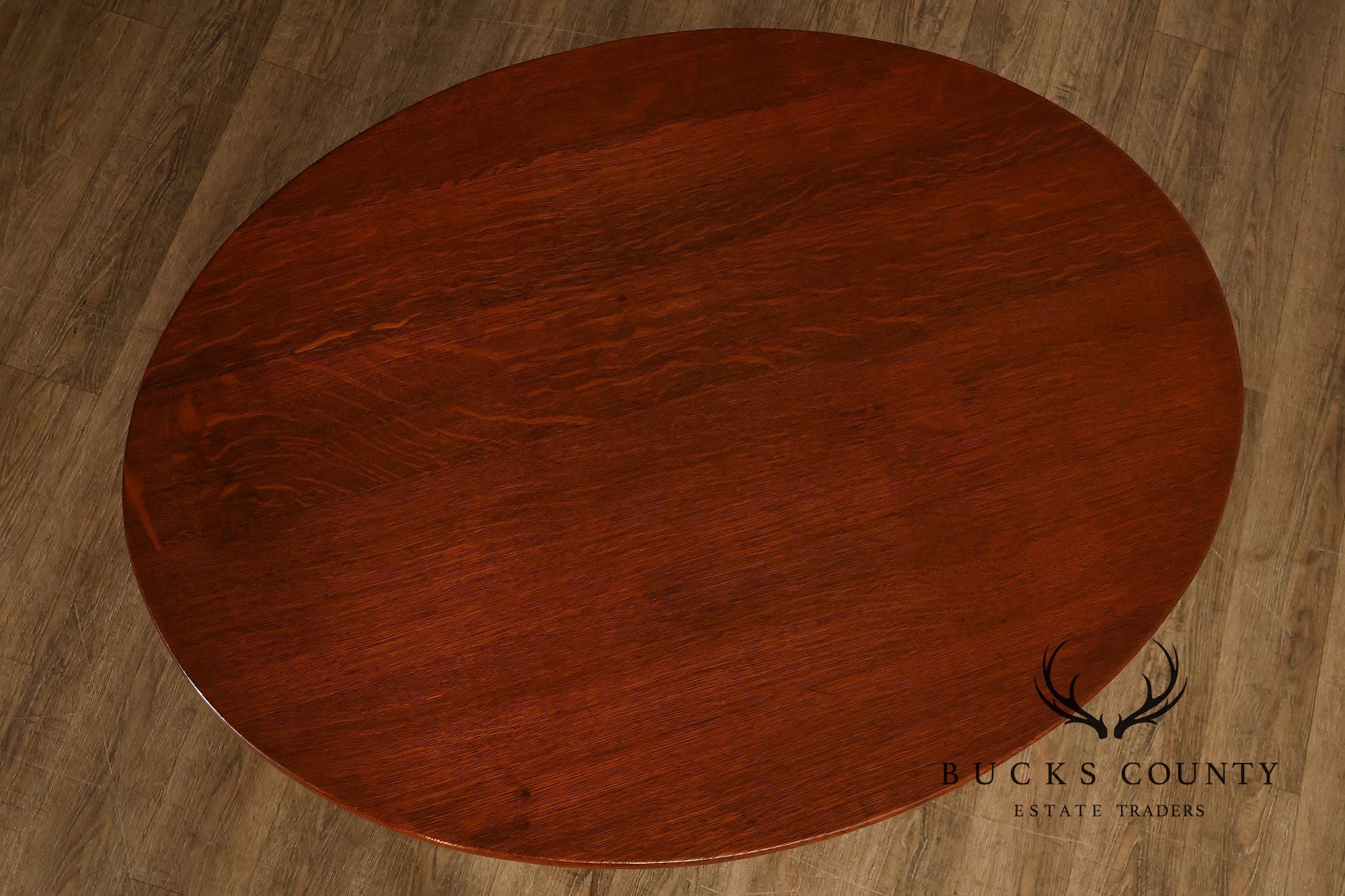 Limbert Arts And Crafts Antique Oak Double Oval Center Table Model 158