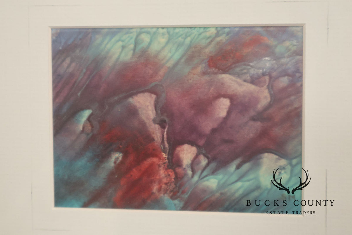 Suzanne Marinell Melted Wax Painting, Valleys