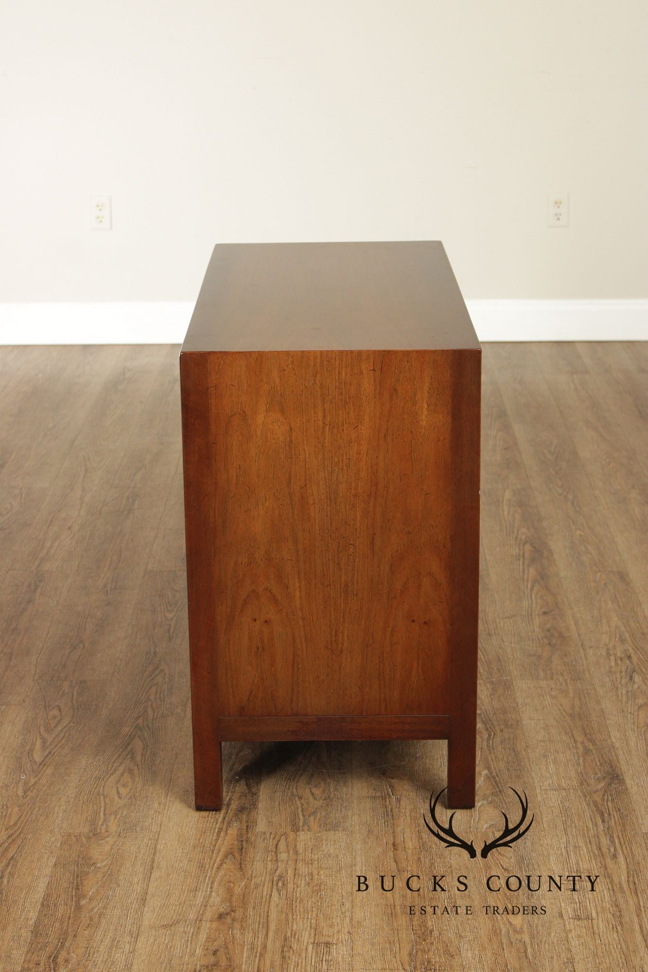 Henredon Asian Style Pair of Walnut Storage Cupboards