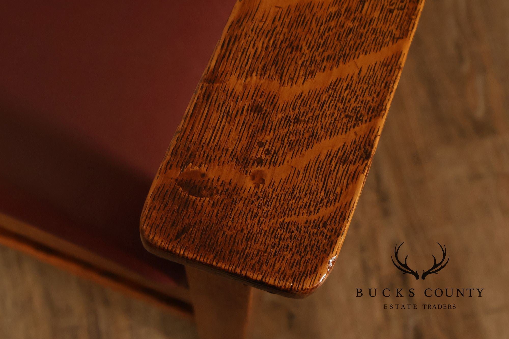 Mission Arts & Crafts Quarter Sawn Oak Armchair With Leather Upholstered Seat