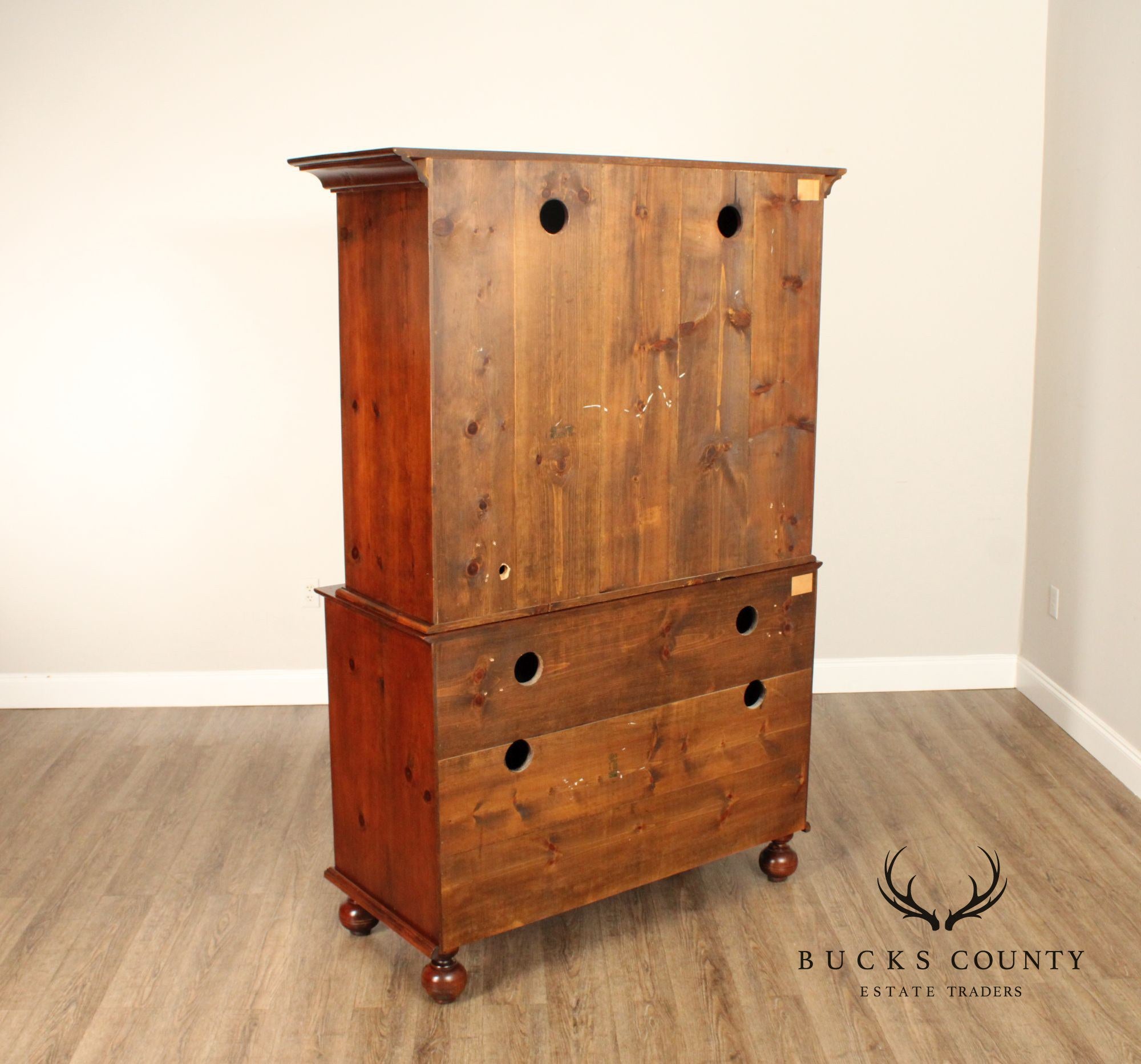 Stephen Von Hohen Pine Media Armoire