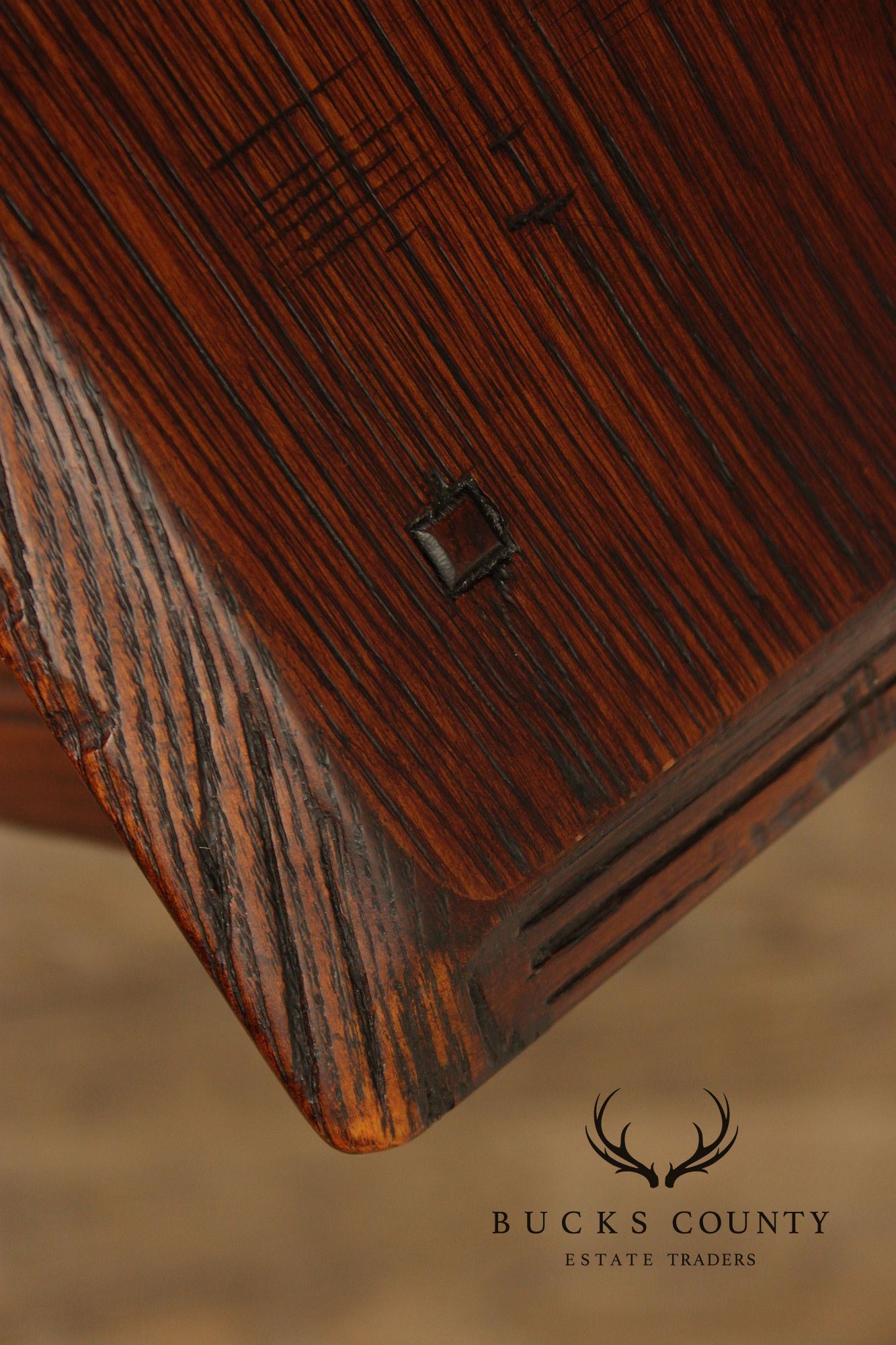 Bevan Funnell English Carved Oak Buffet Sideboard