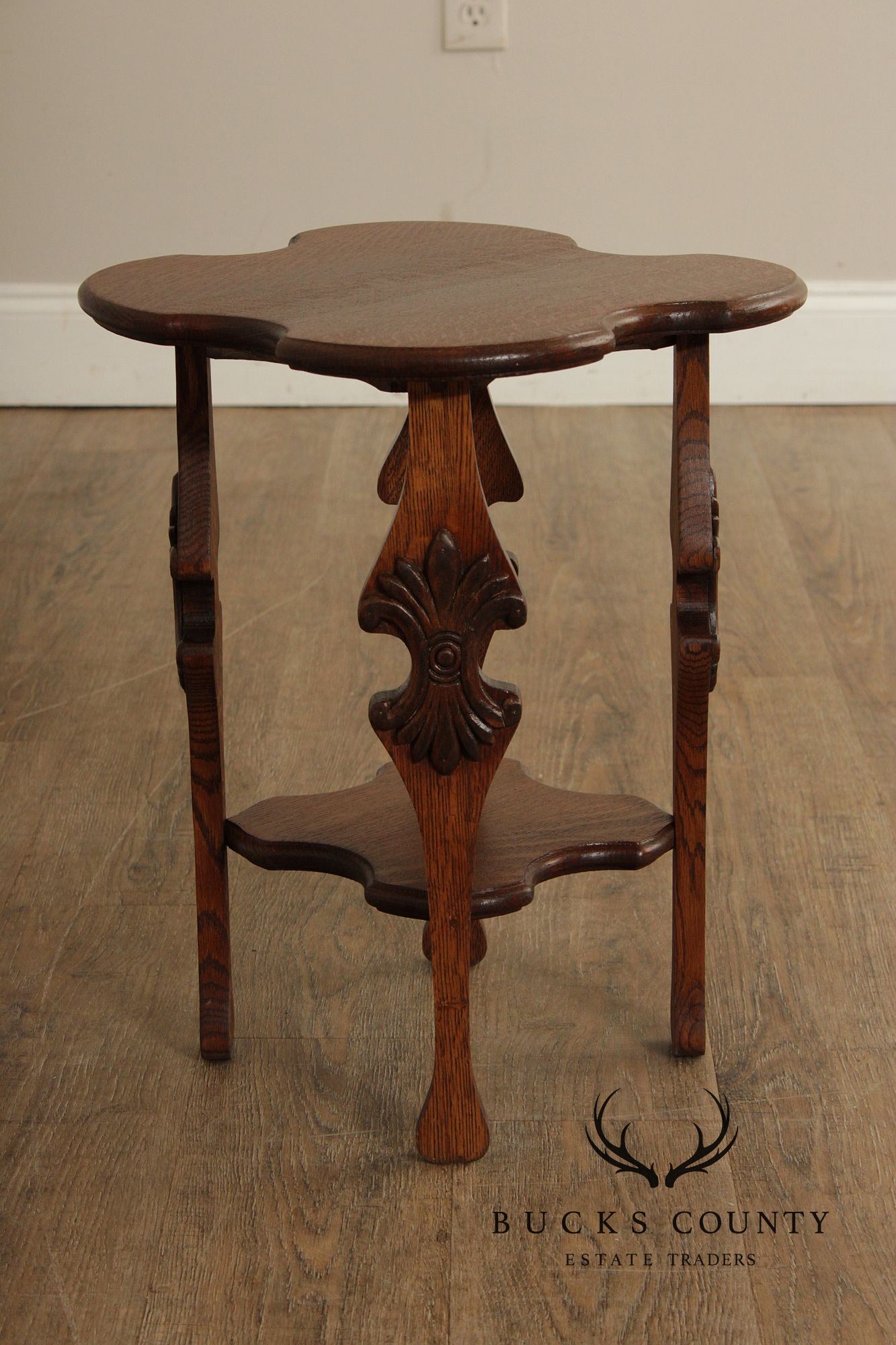 Antique Arts and Crafts Oak Tabouret