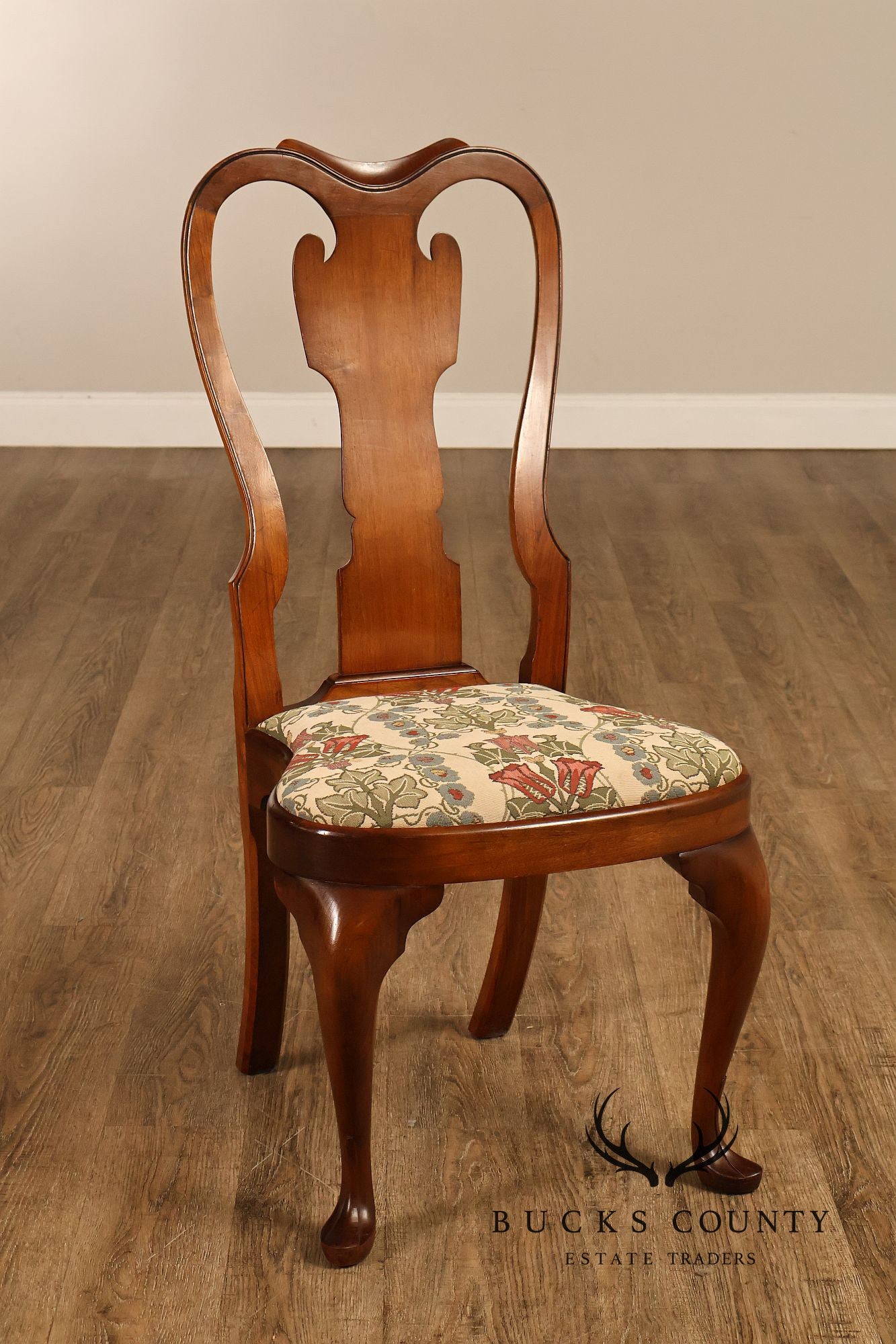 Saybolt Cleland Queen Anne Style Walnut Side Chair