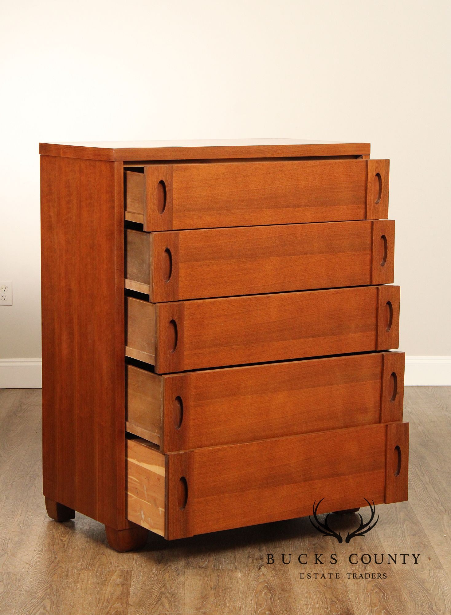 Phenix Furniture Co. Mid Century Modern Walnut Tall Chest