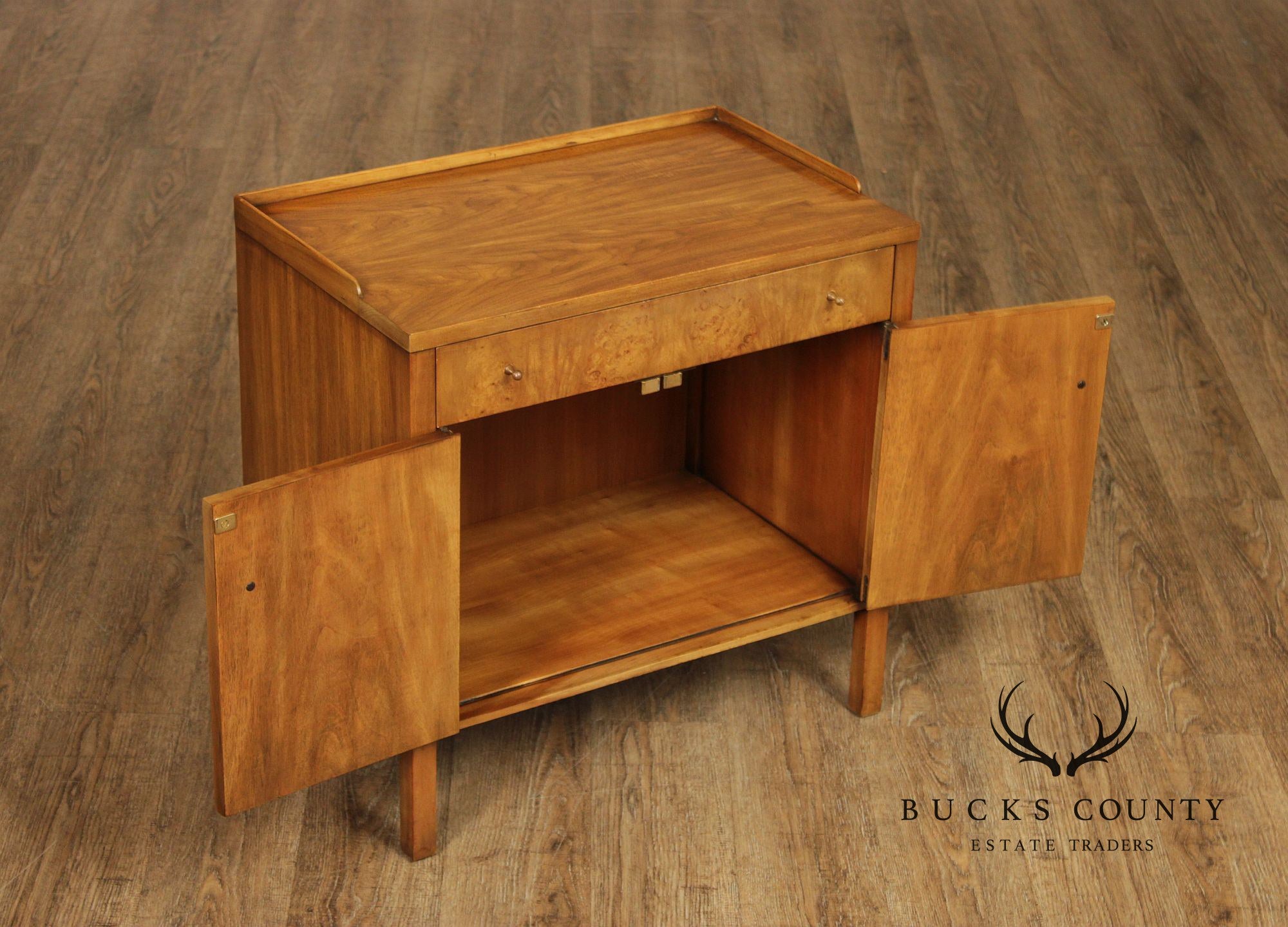 John Widdicomb Mid Century Modern Walnut Nightstand