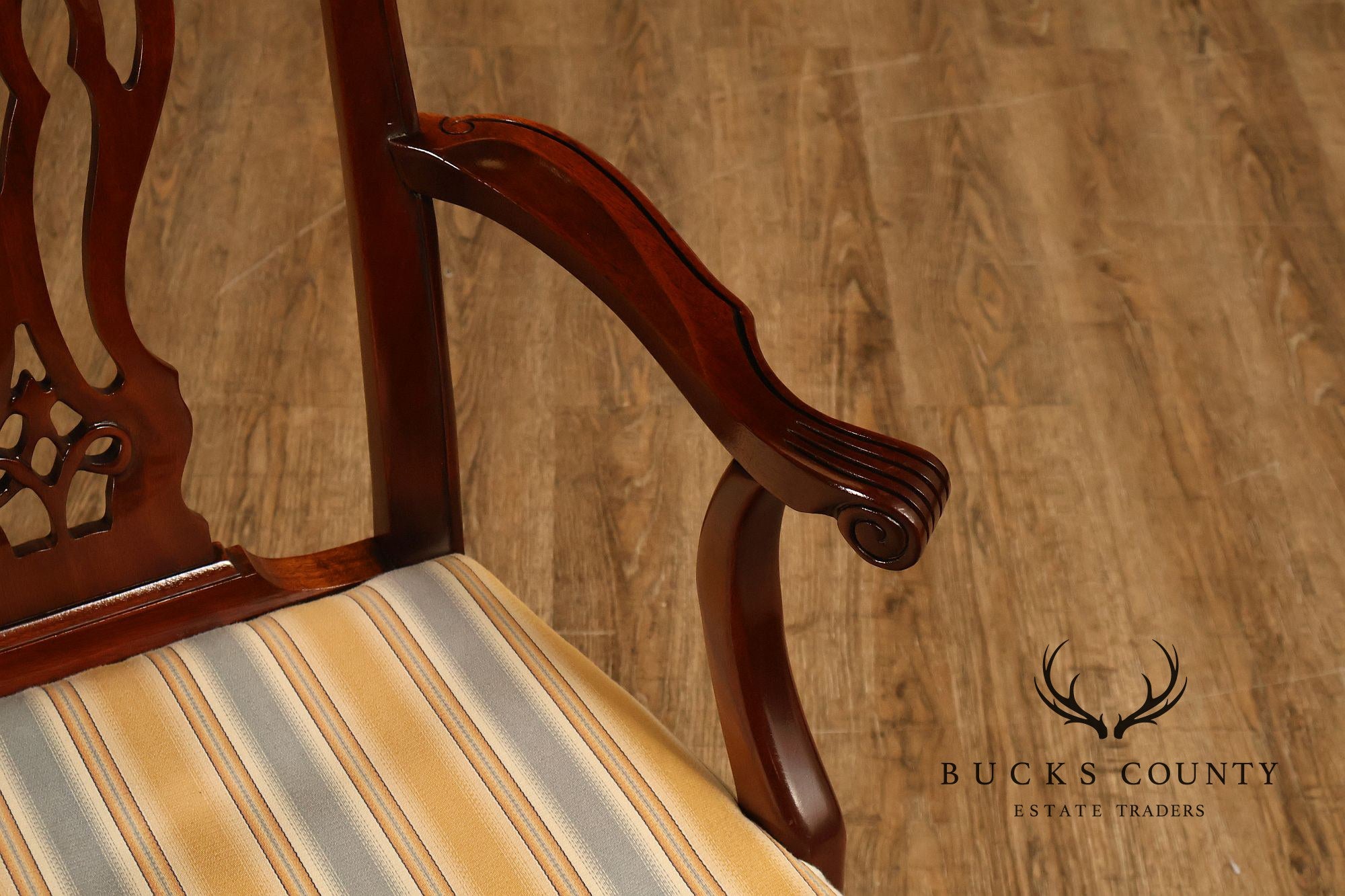 Chippendale Style Set of Eight Mahogany Dining Chairs