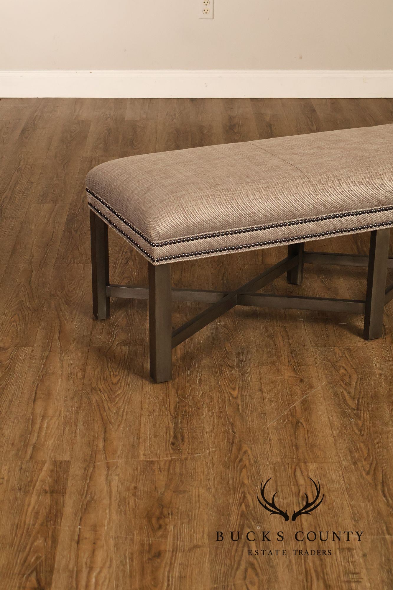 Ethan Allen Lyle Contemporary Upholstered Bench