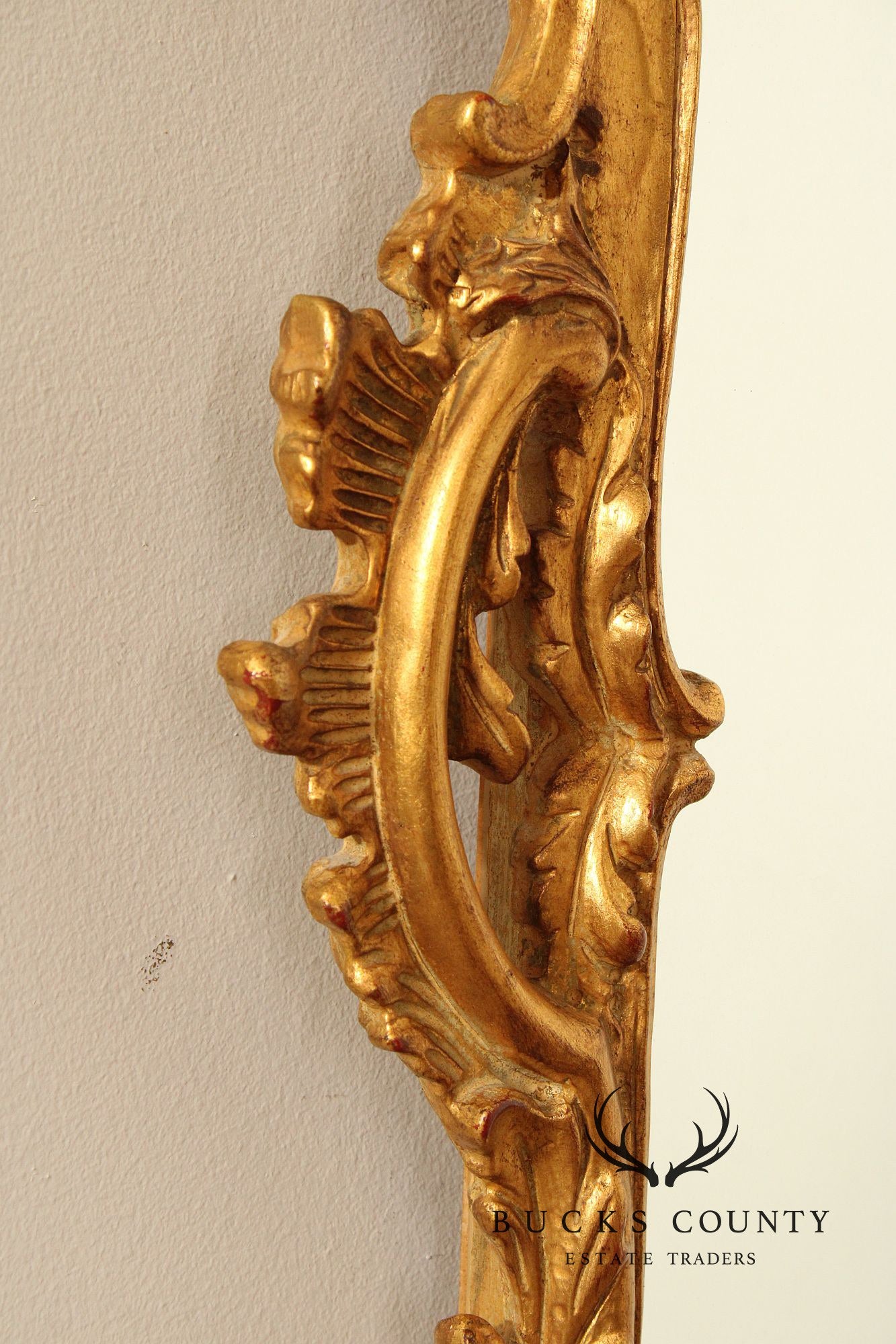 Carvers Guild Chippendale Style Giltwood Carved Wall Mirror