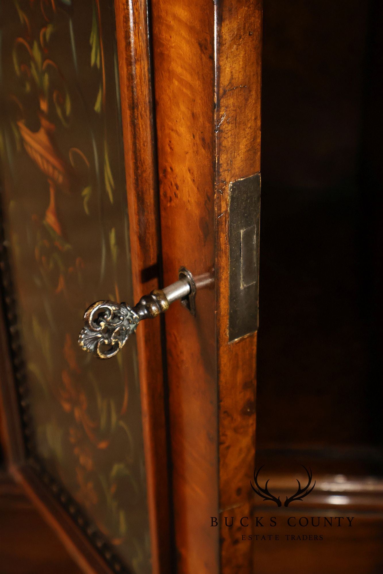 Theodore Alexander Decorated Chest With Drawers And Cabinet Doors