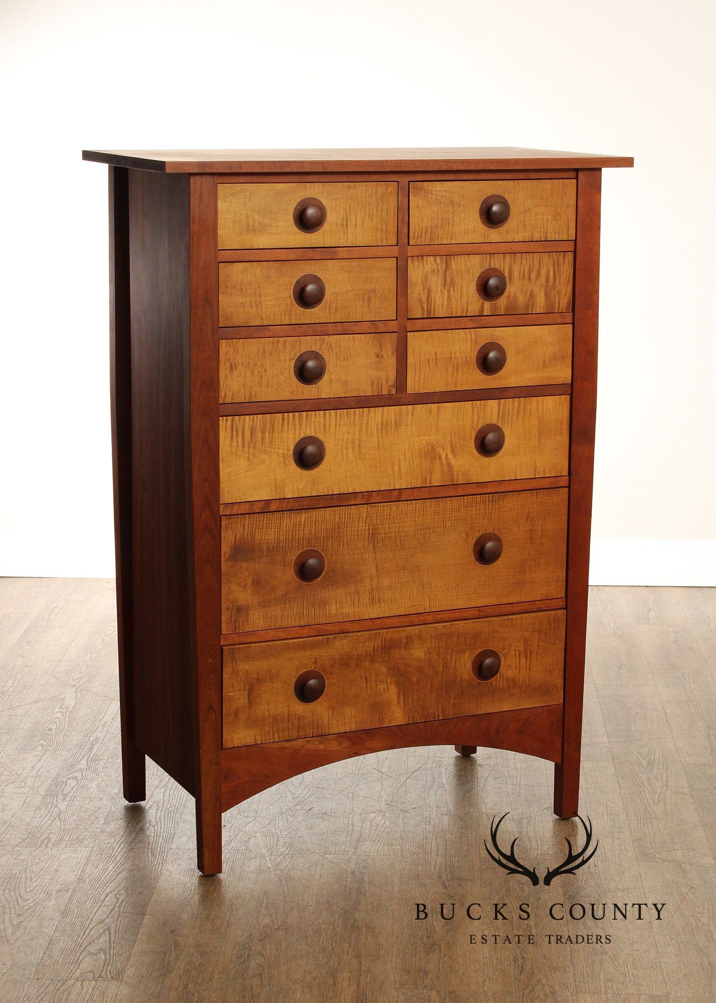 Stickley Mission Collection Harvey Ellis Cherry Tall Chest