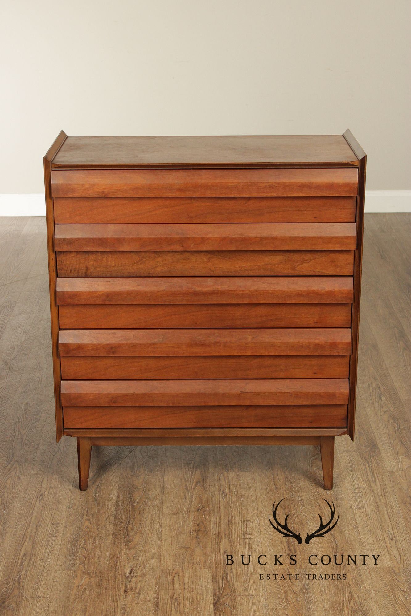 Lane 'First Edition' Mid Century Modern Walnut Tall Chest