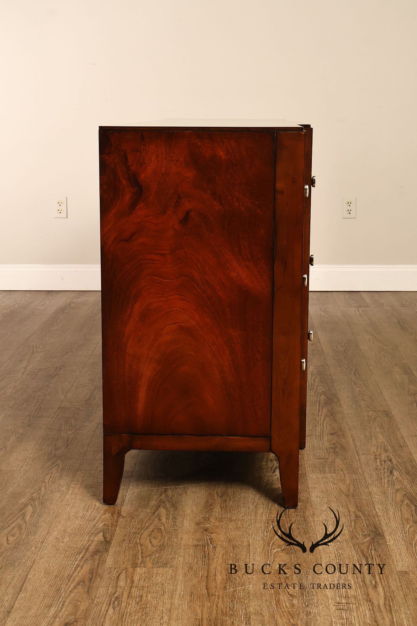 Caracole Modern Nine Drawer Mahogany Long Dresser