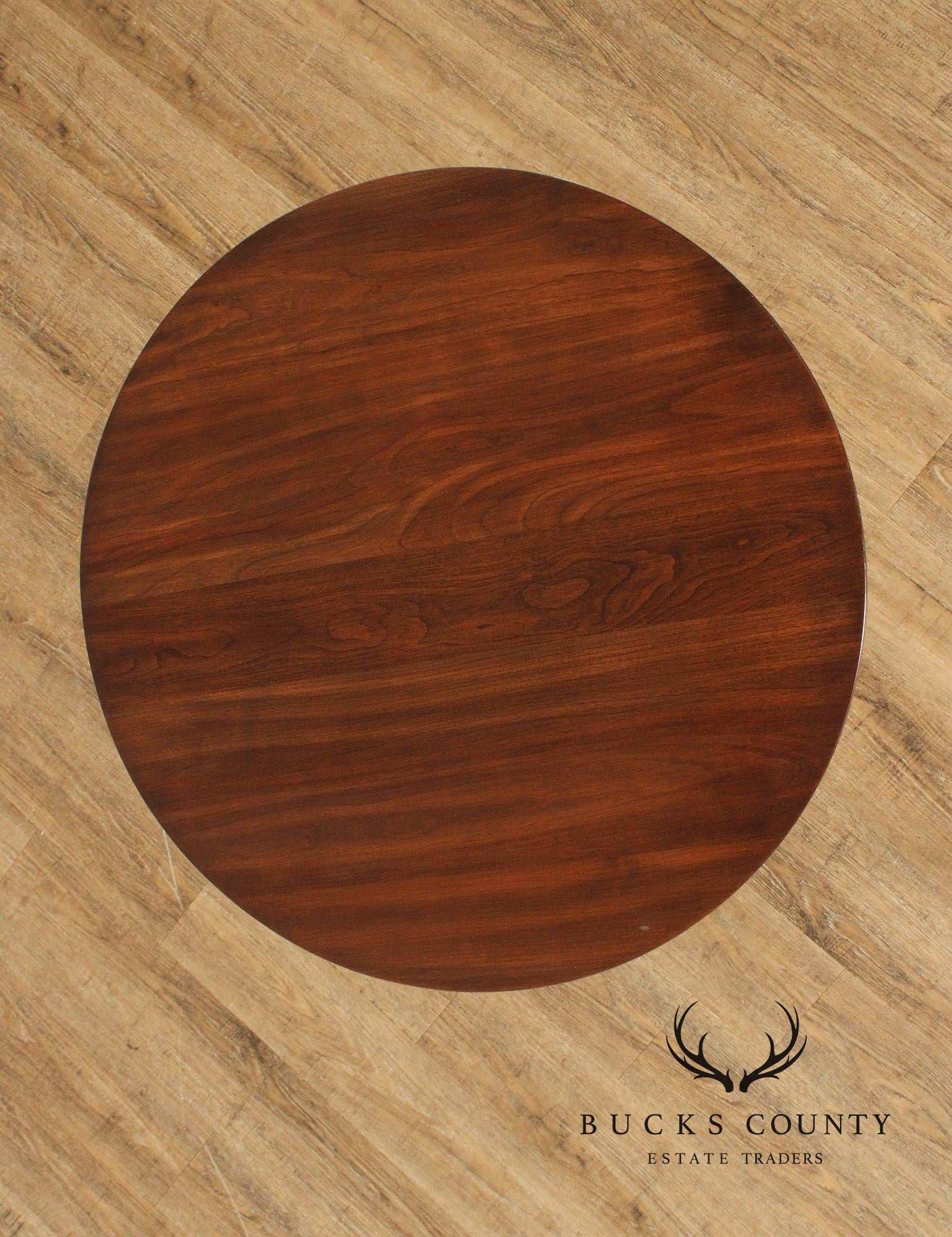 Harden Traditional Cherry Round Top Side Table