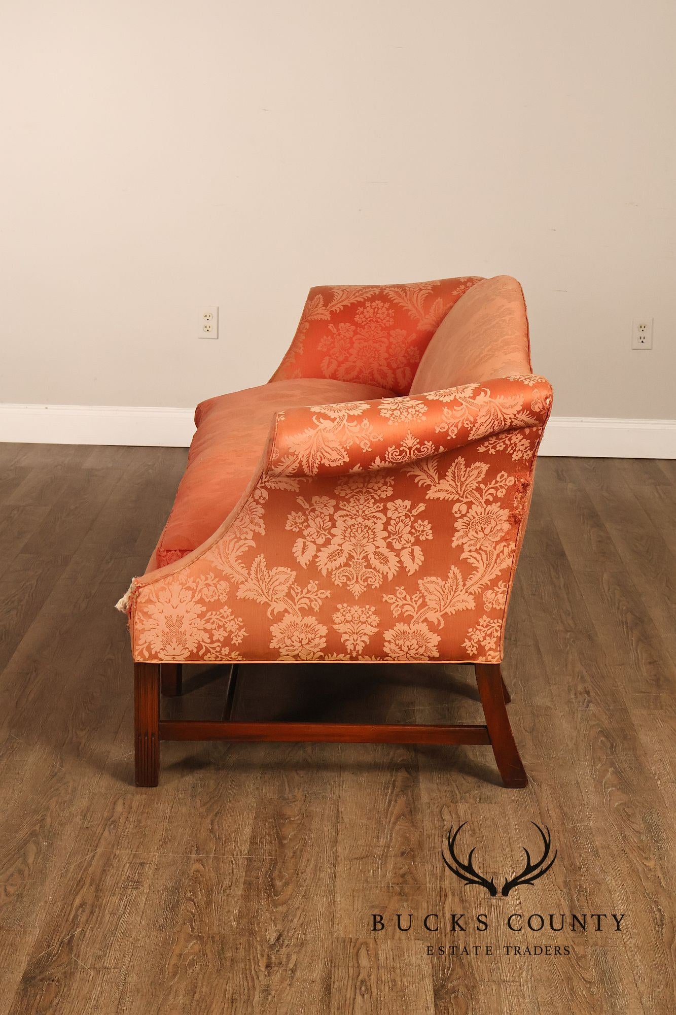 Southwood Chippendale Style Mahogany Camelback Sofa