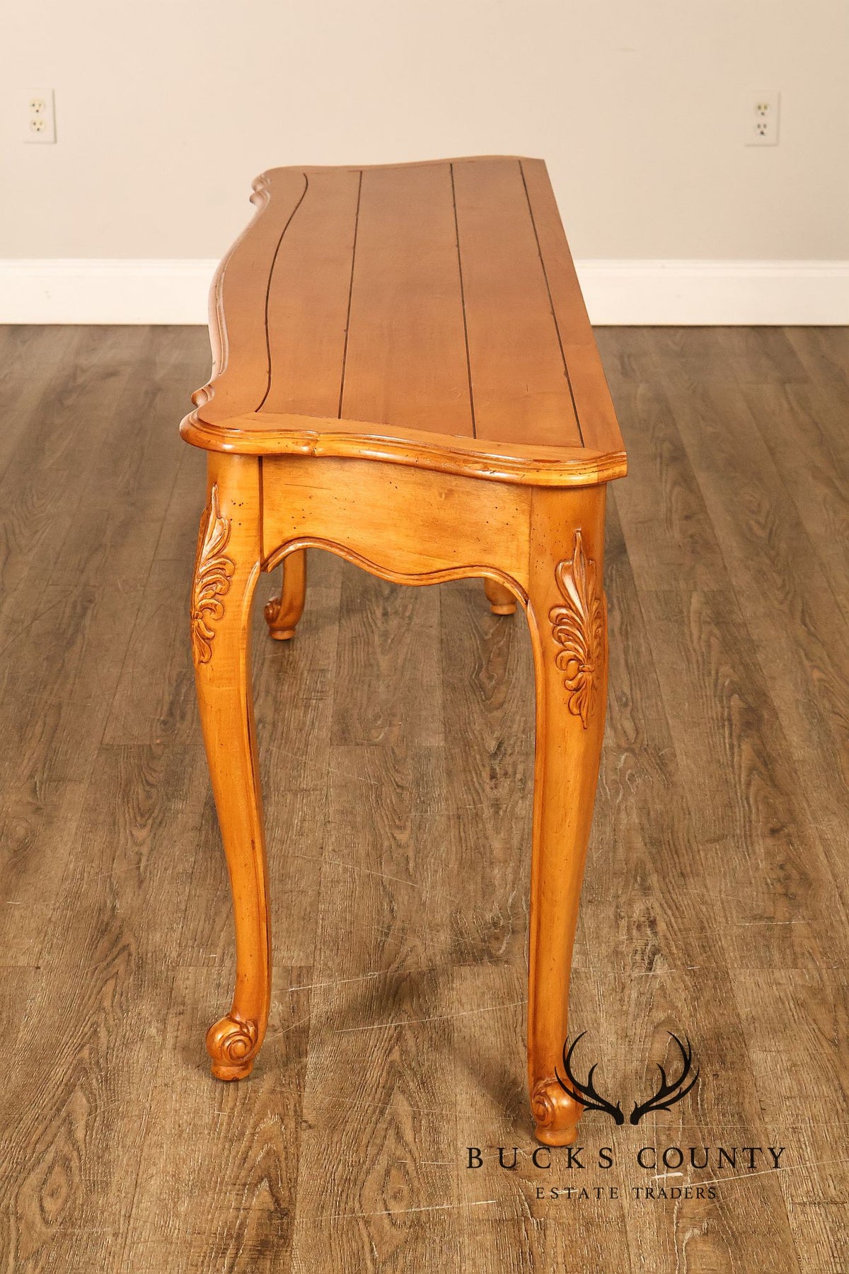 Ethan Allen 'Legacy' Carved Maple Console