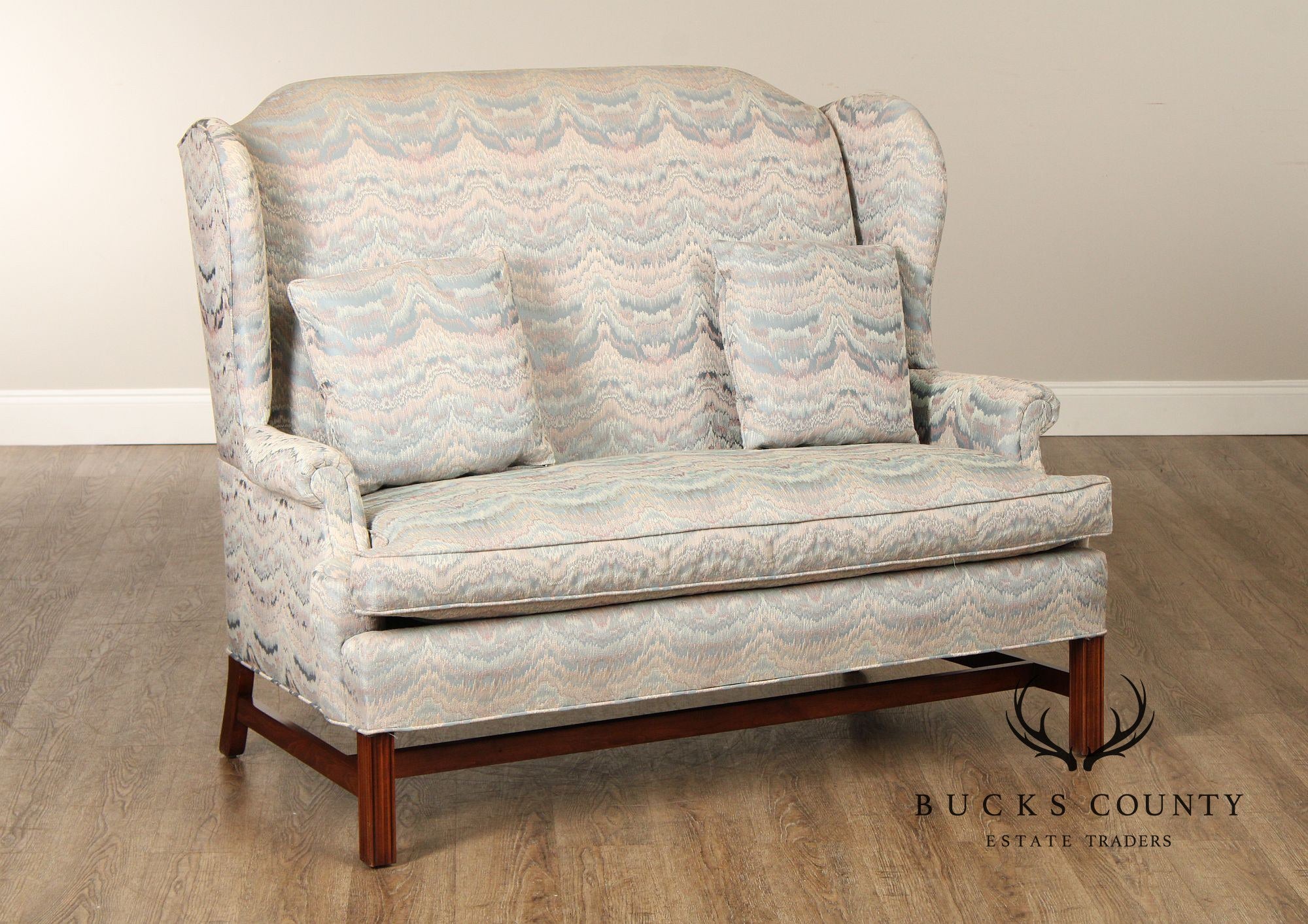 Chippendale Style Tall Back Loveseat