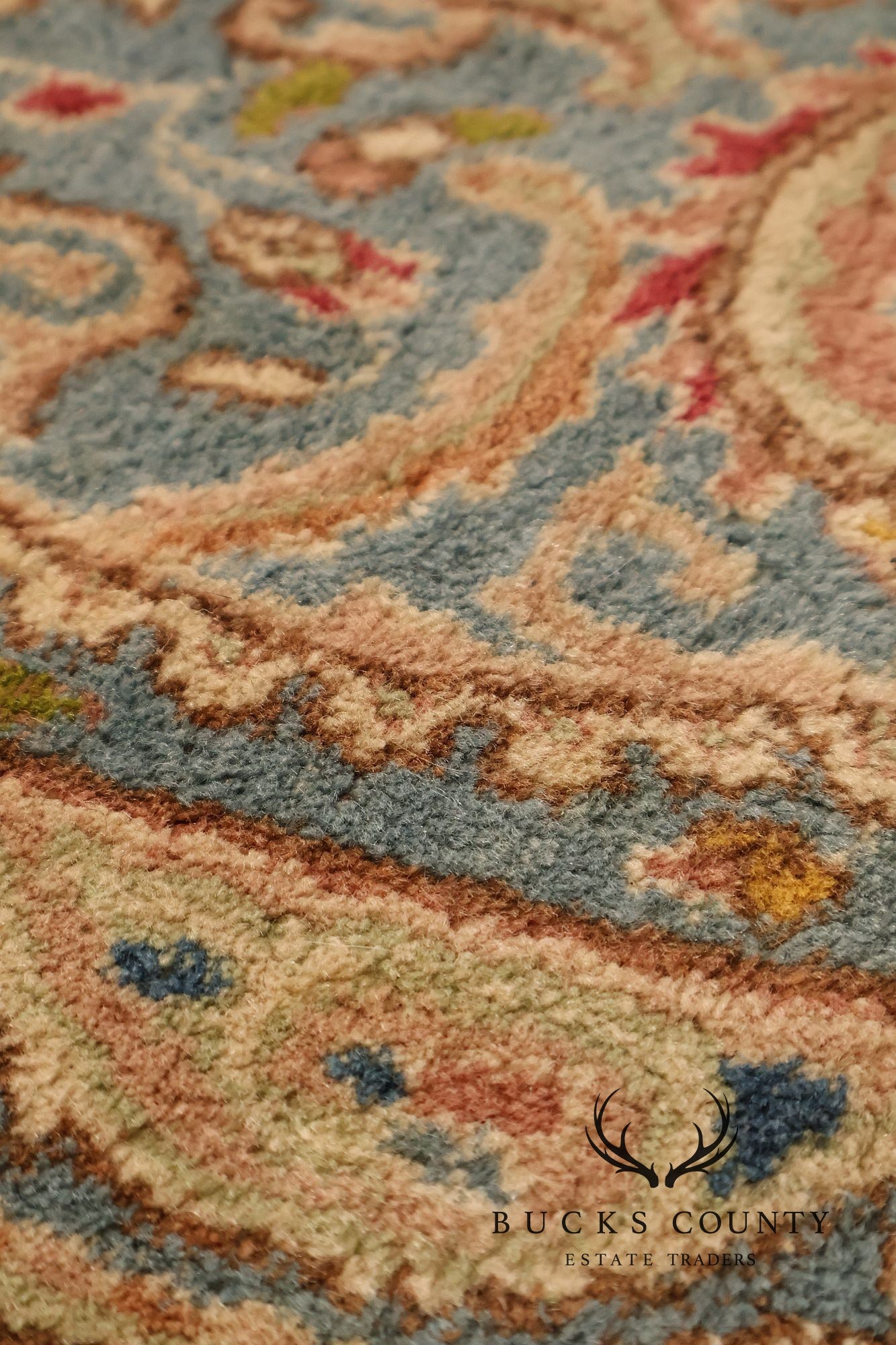 Kirmin Pattern Large Hand Tied 11' x 18' Fringed Area Rug