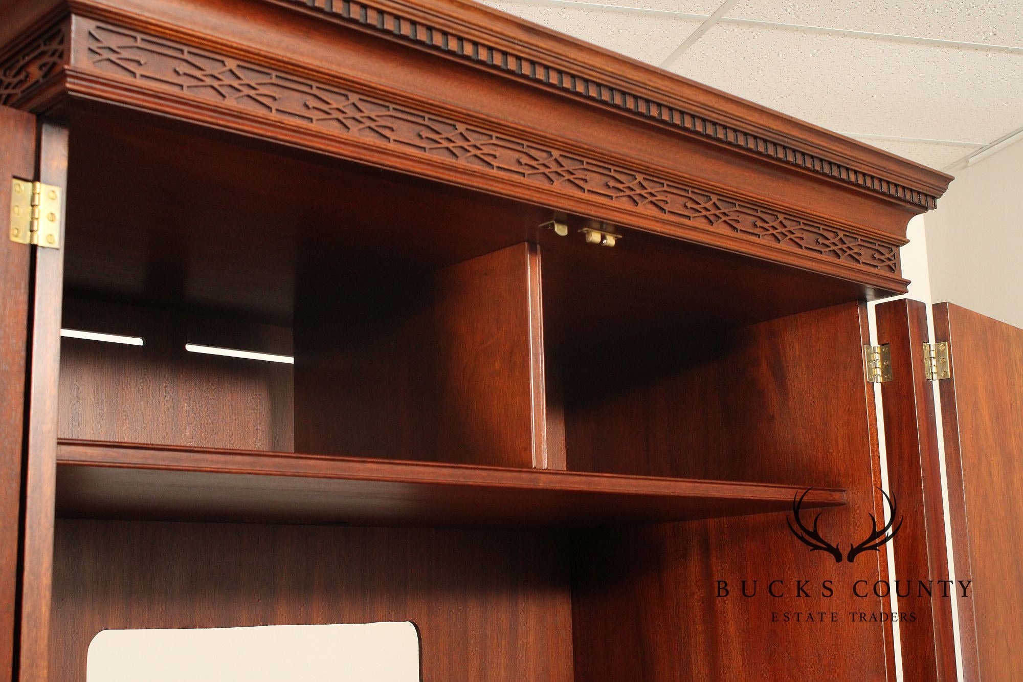Henkel Harris Mahogany Entertainment Armoire