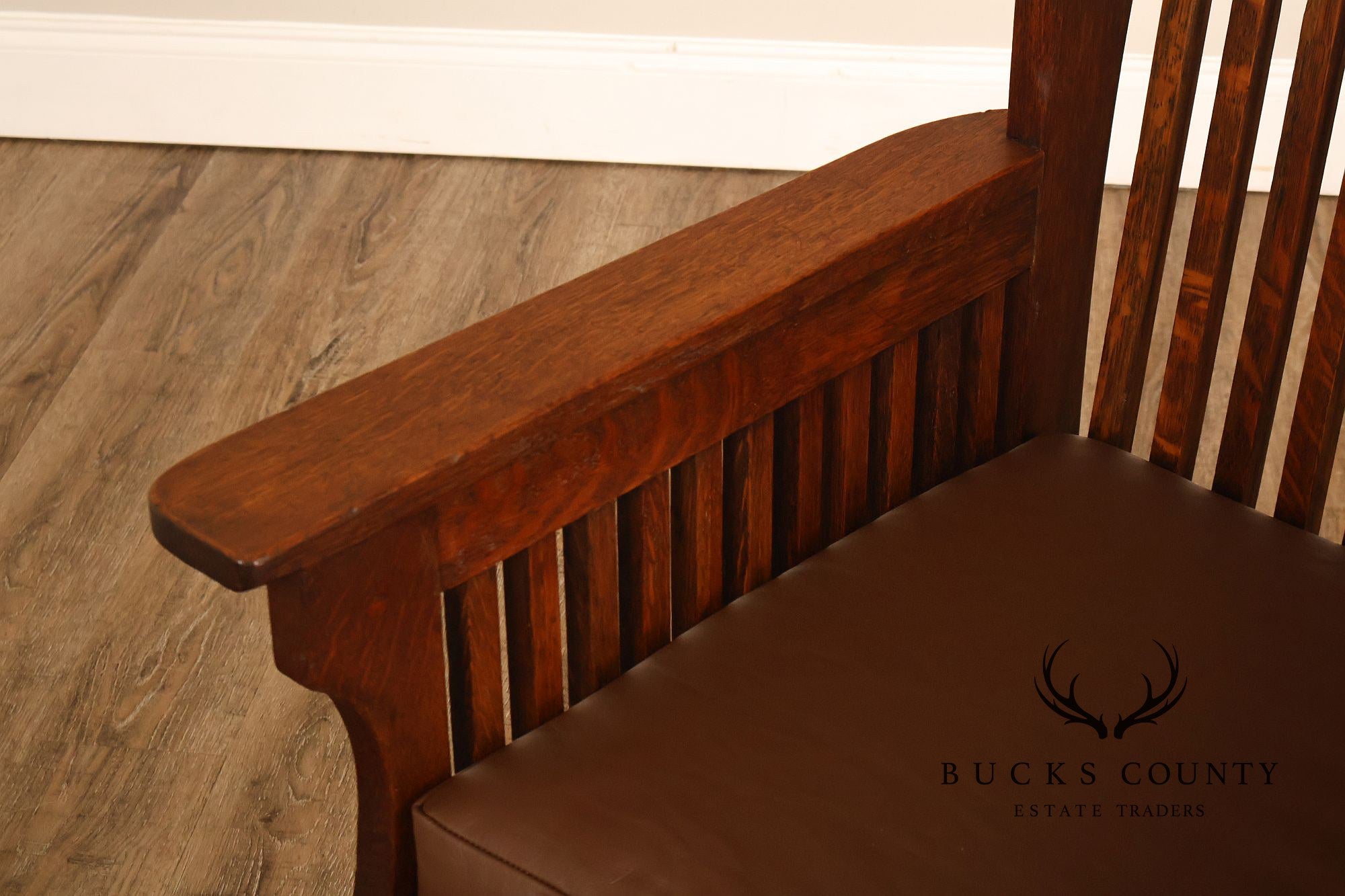 Michigan Chair Company Arts And Crafts Oak Armchair